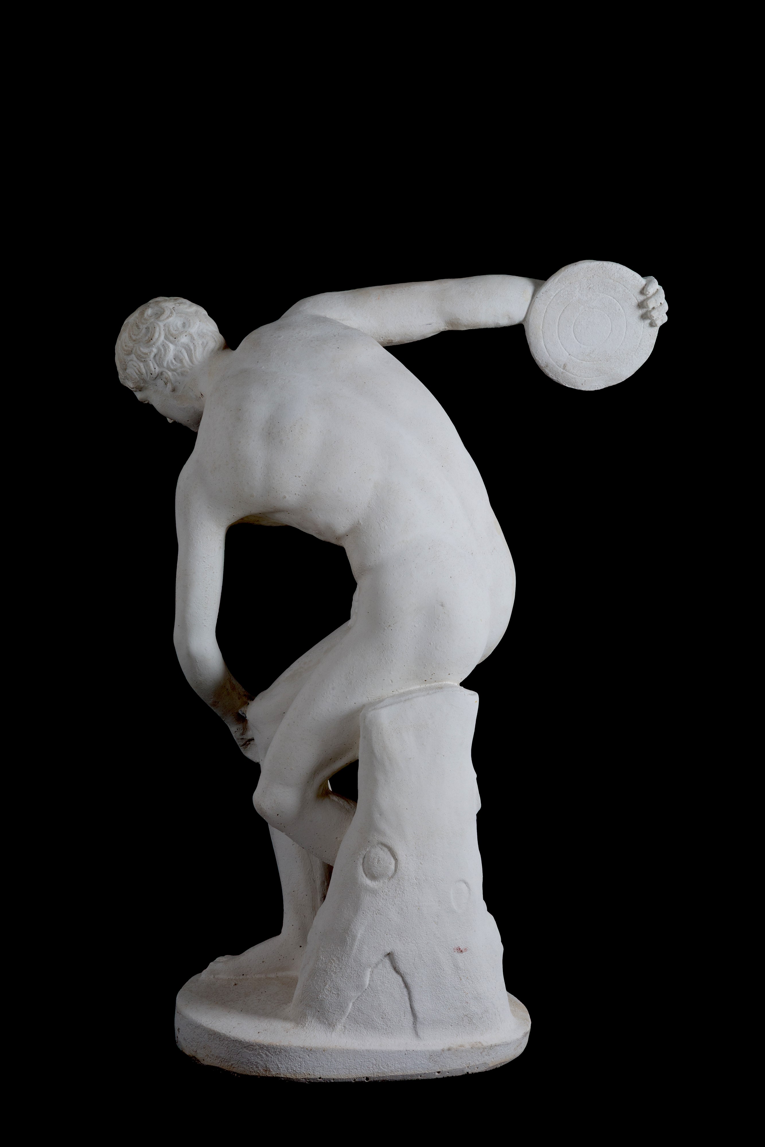 Scultura in agglomerato di pietra, 'DISCOBOLO'