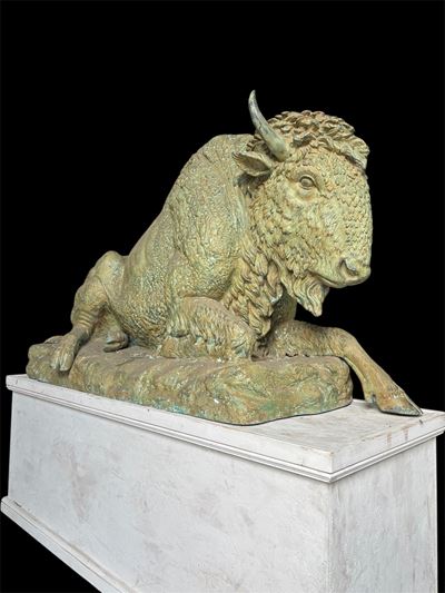 Scultura di bronzo, BUFALO