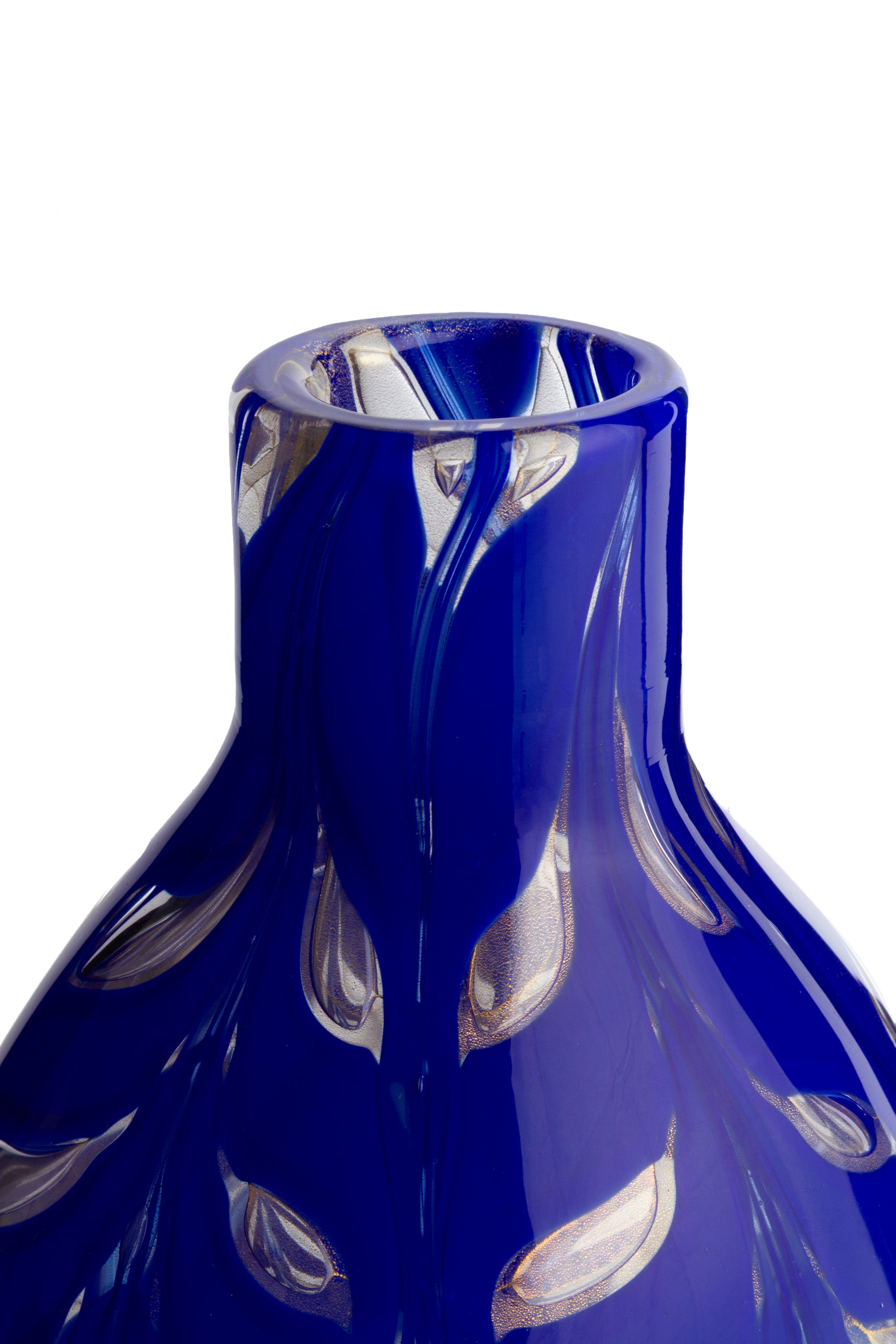 Vaso Grafito Blu per Barovier & Toso