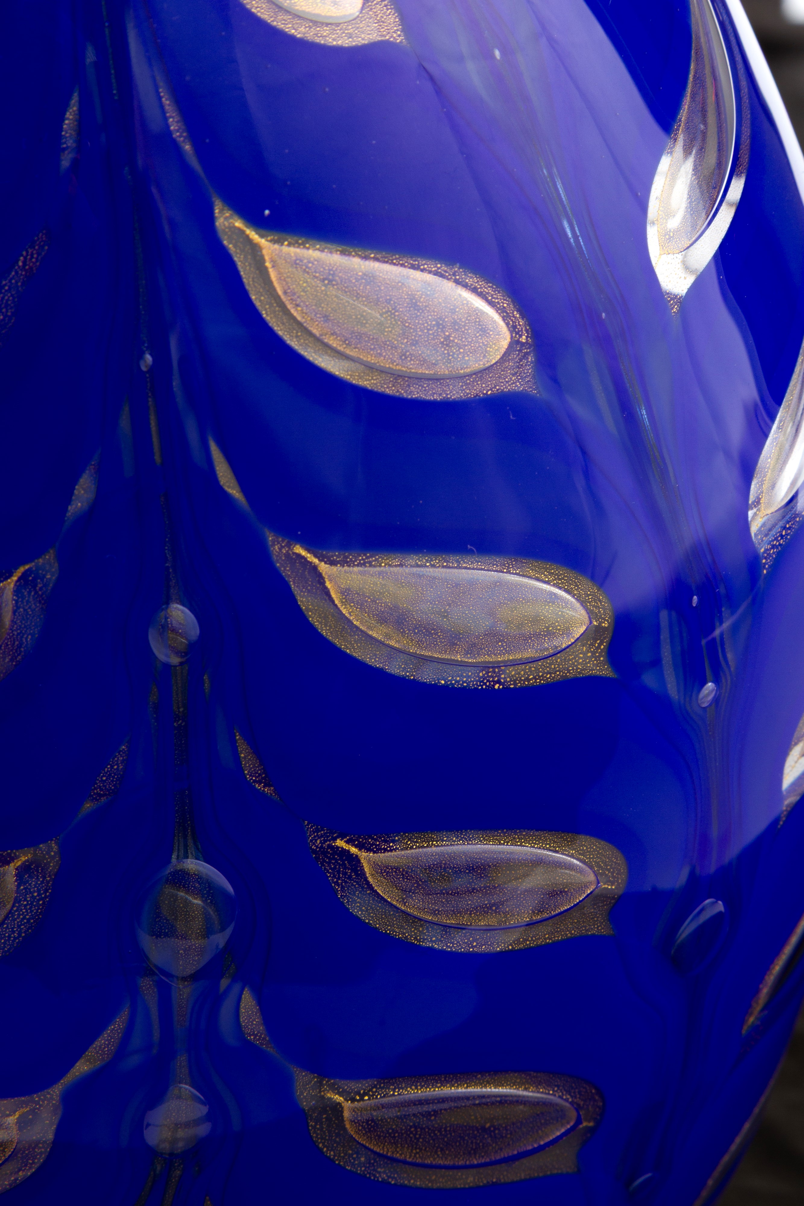 Vaso Grafito Blu per Barovier & Toso