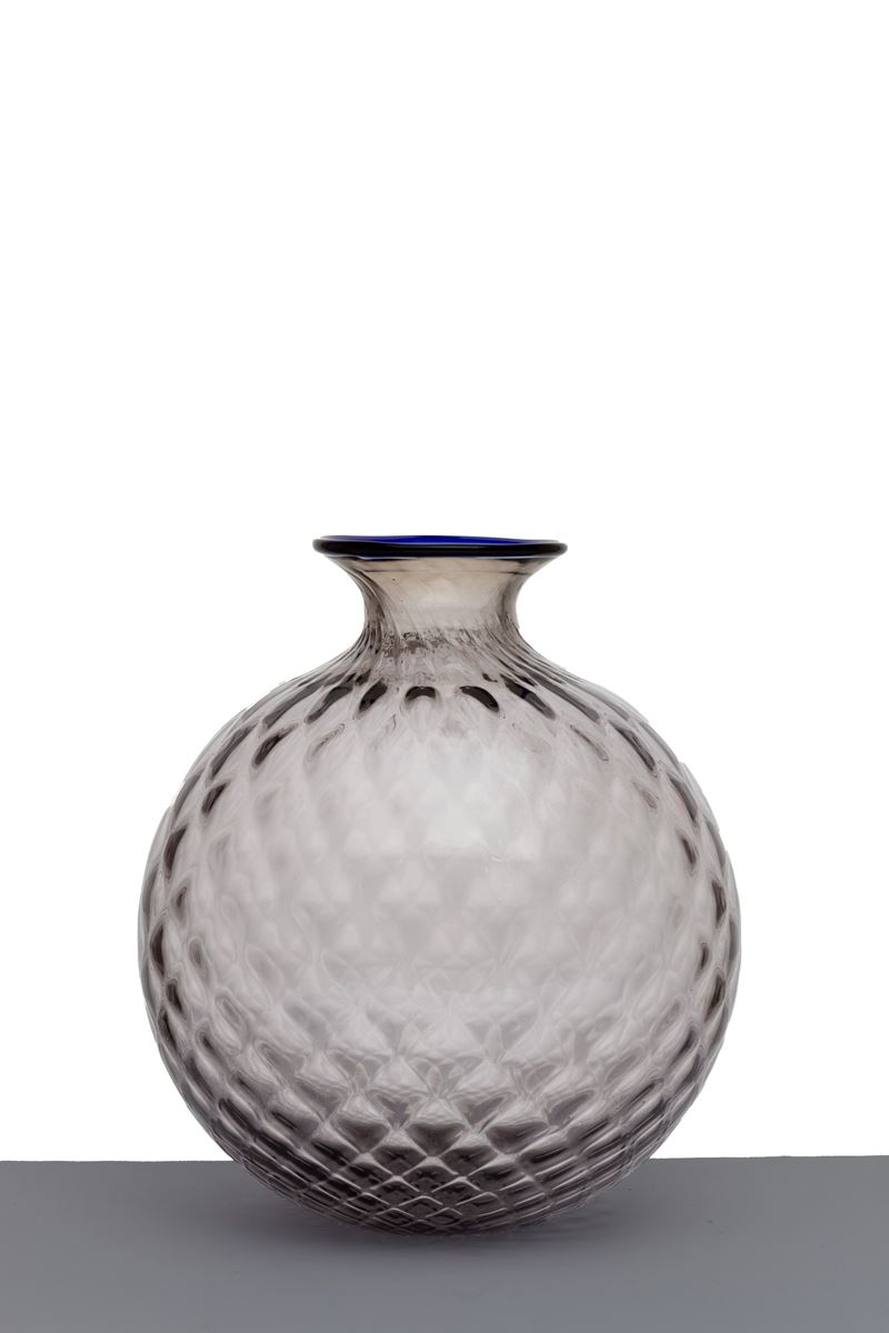 VENINI, Vaso Monofiore Balloton in vetro, 2000
