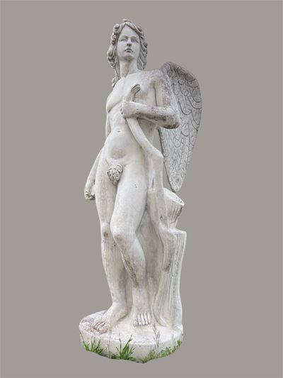 Scultura, ANGELO in agglomerato di pietra
