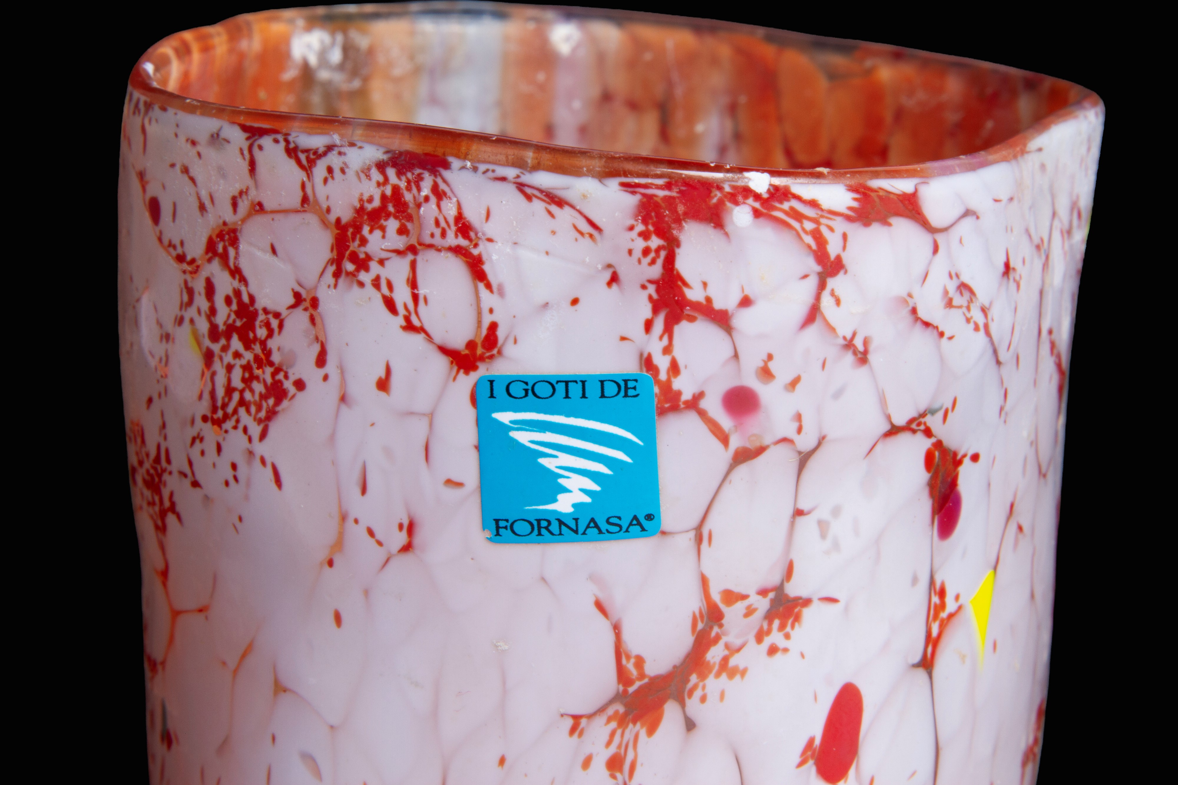 Goto de Fornasa, Vaso in vetro policromo di Barovier & Toso