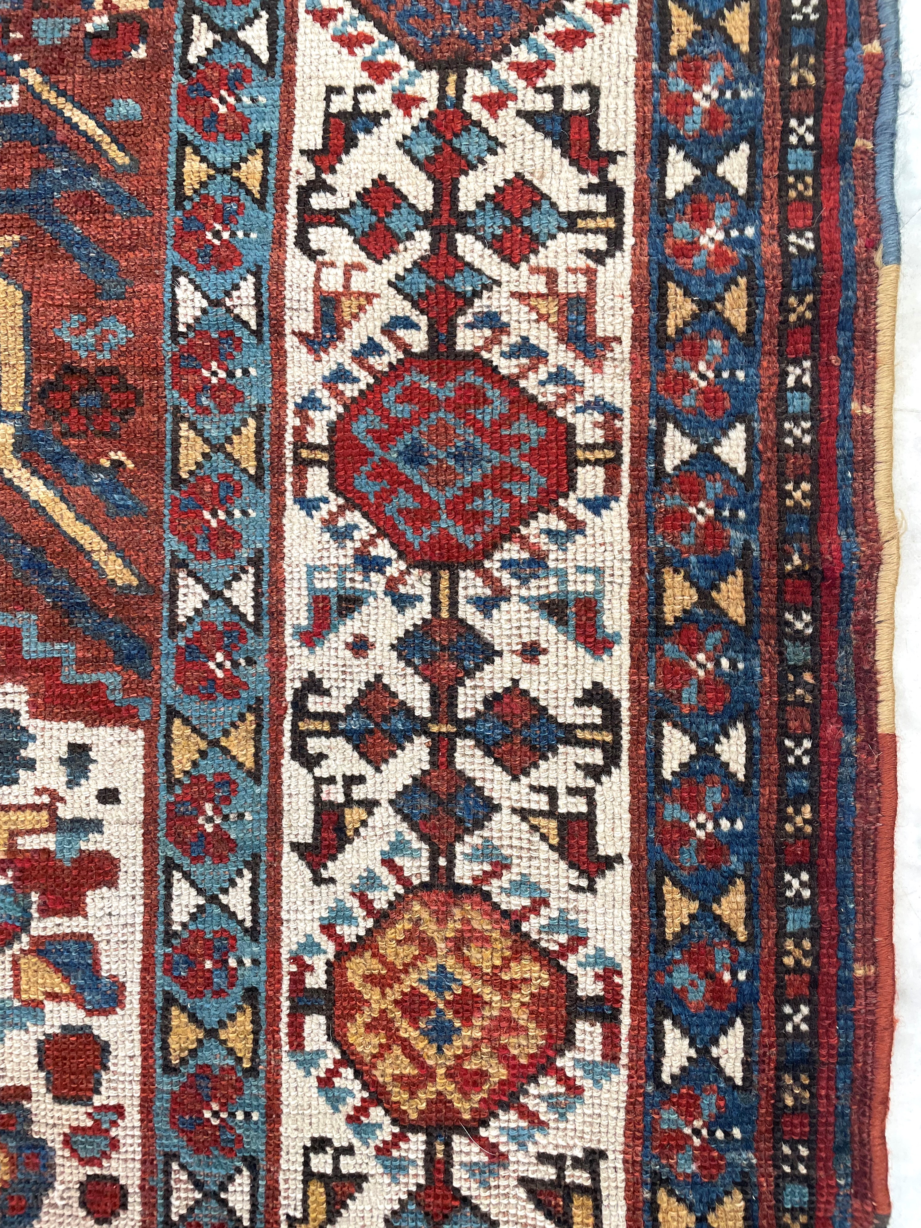 Tappeto Qashqai, Persia, Fine XIX secolo, 222x155 cm circa