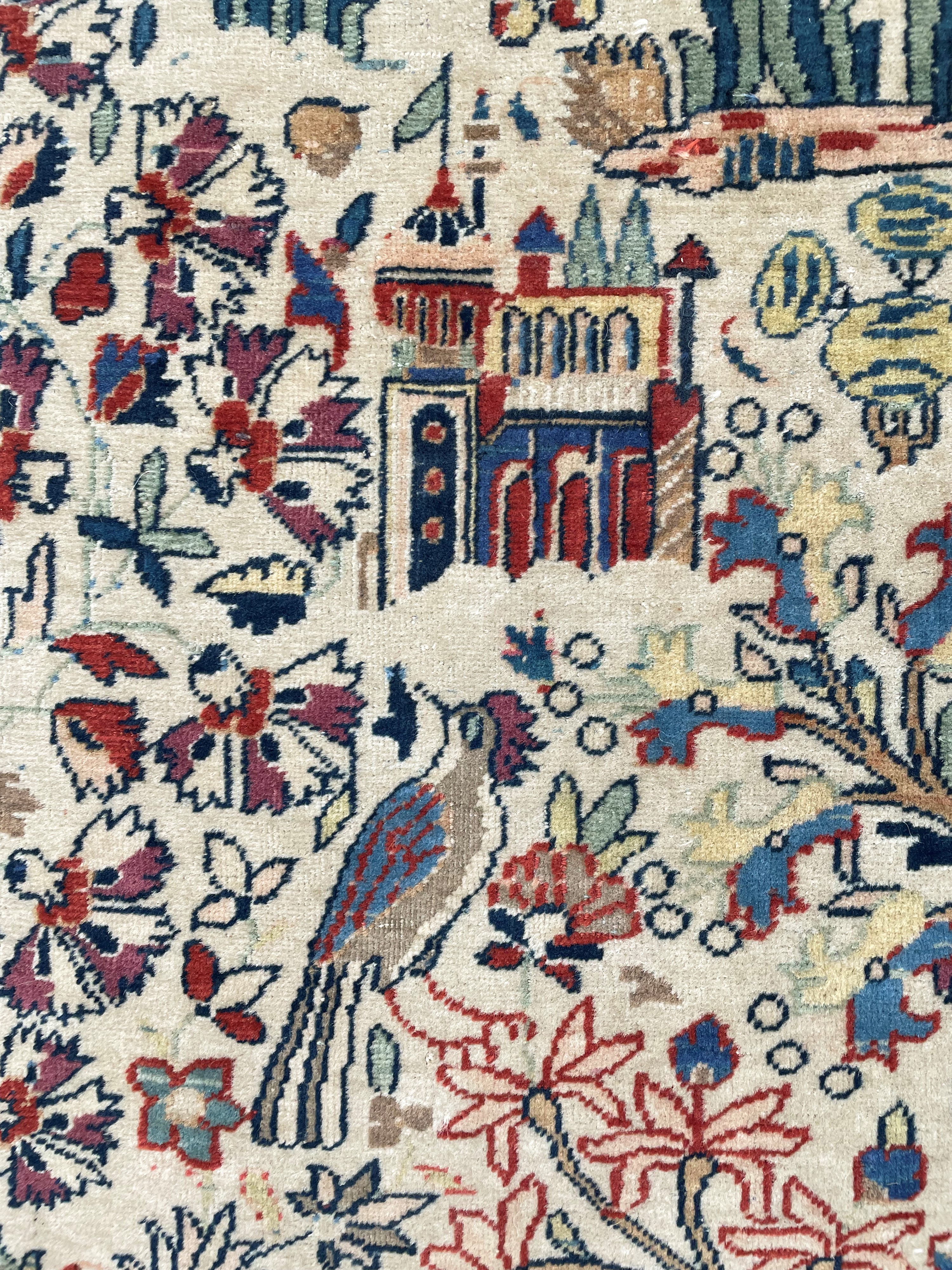 Tappeto Kashan, disegno albero della vita, Persia, circa 1900