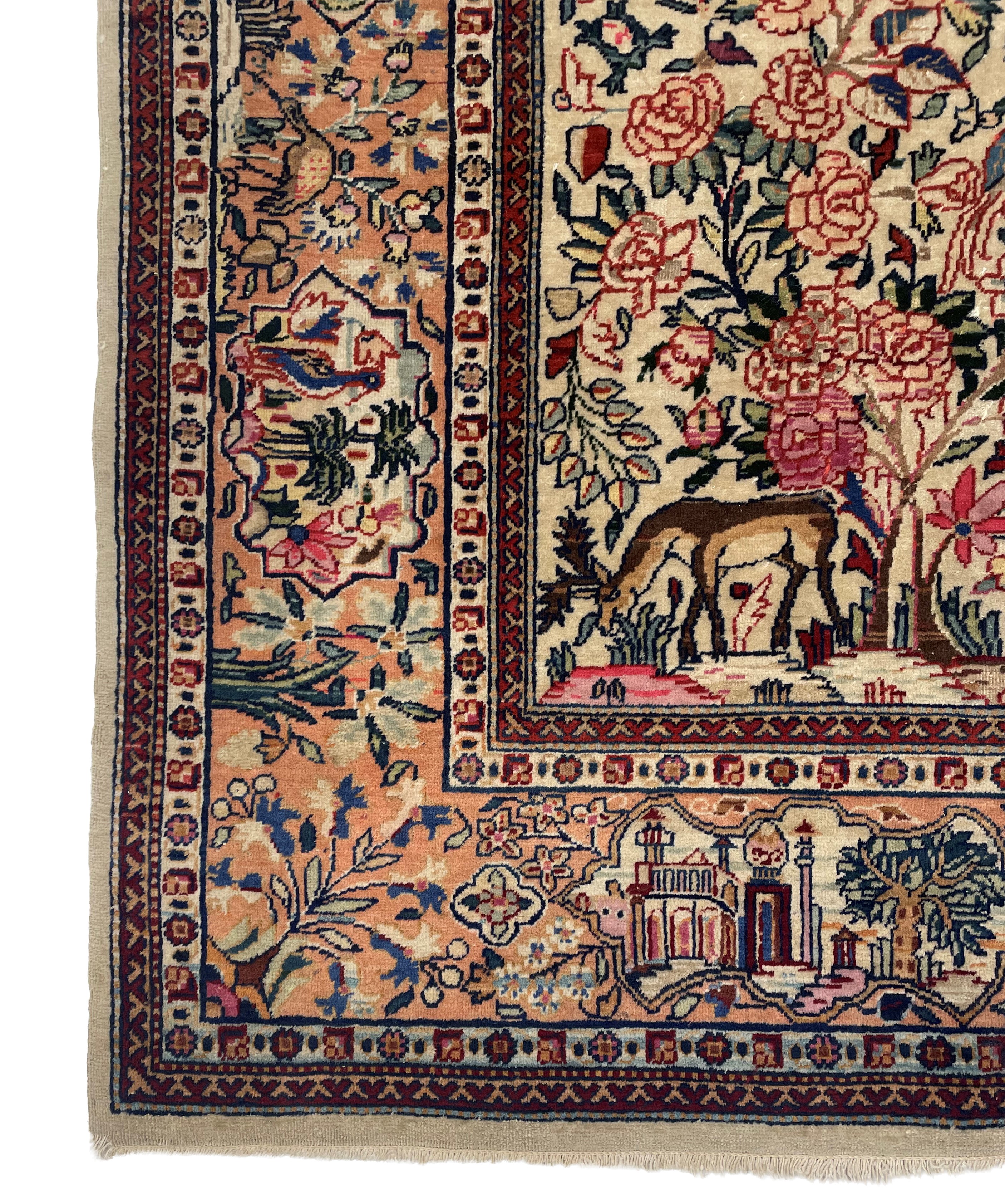 Tappeto Kashan, disegno albero della vita, Persia, circa 1900