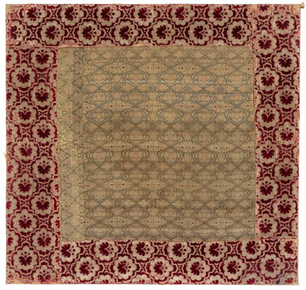 Fabric and velvet panel