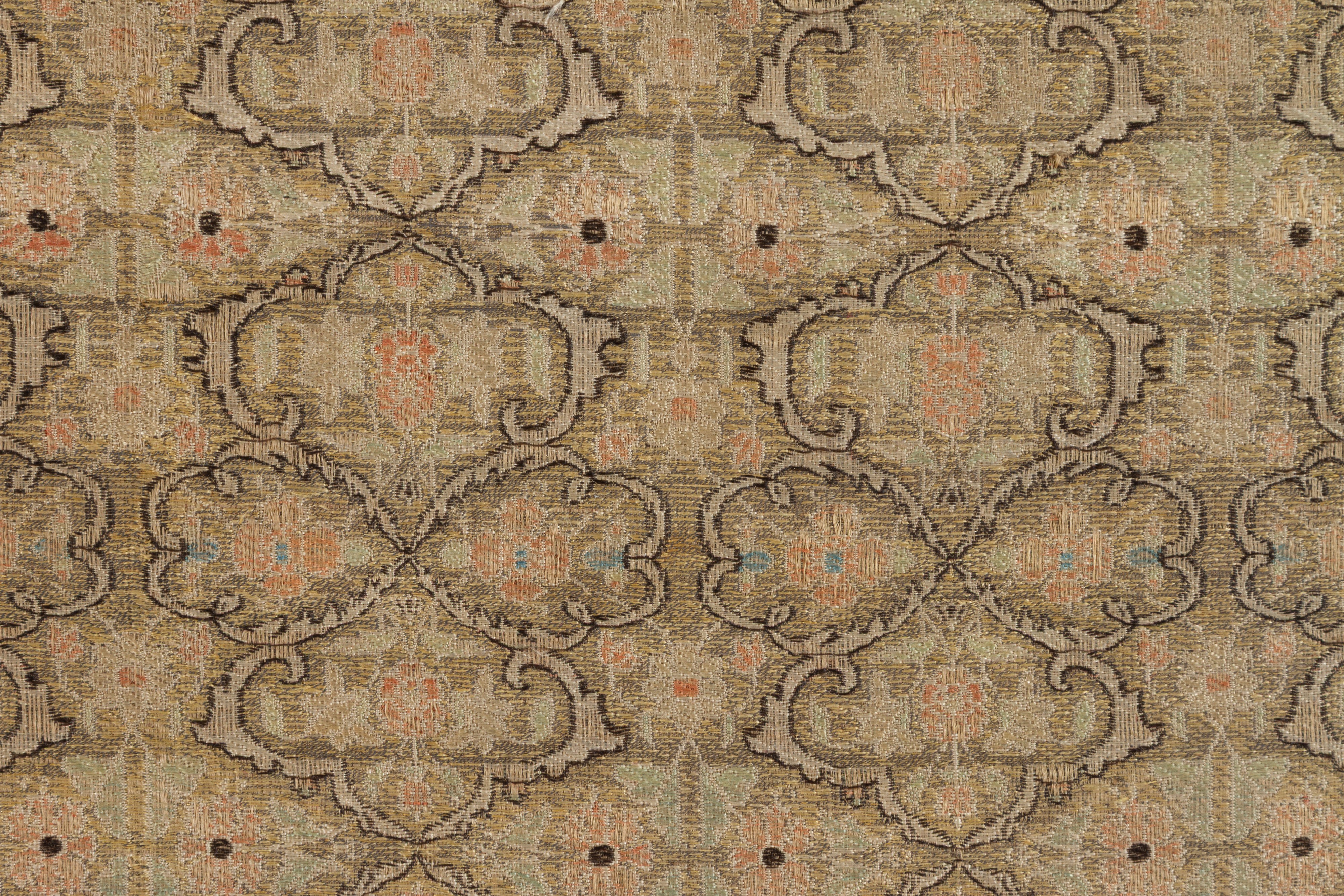 Pannello in tessuto italiano e velluto veneziano, XVII secolo