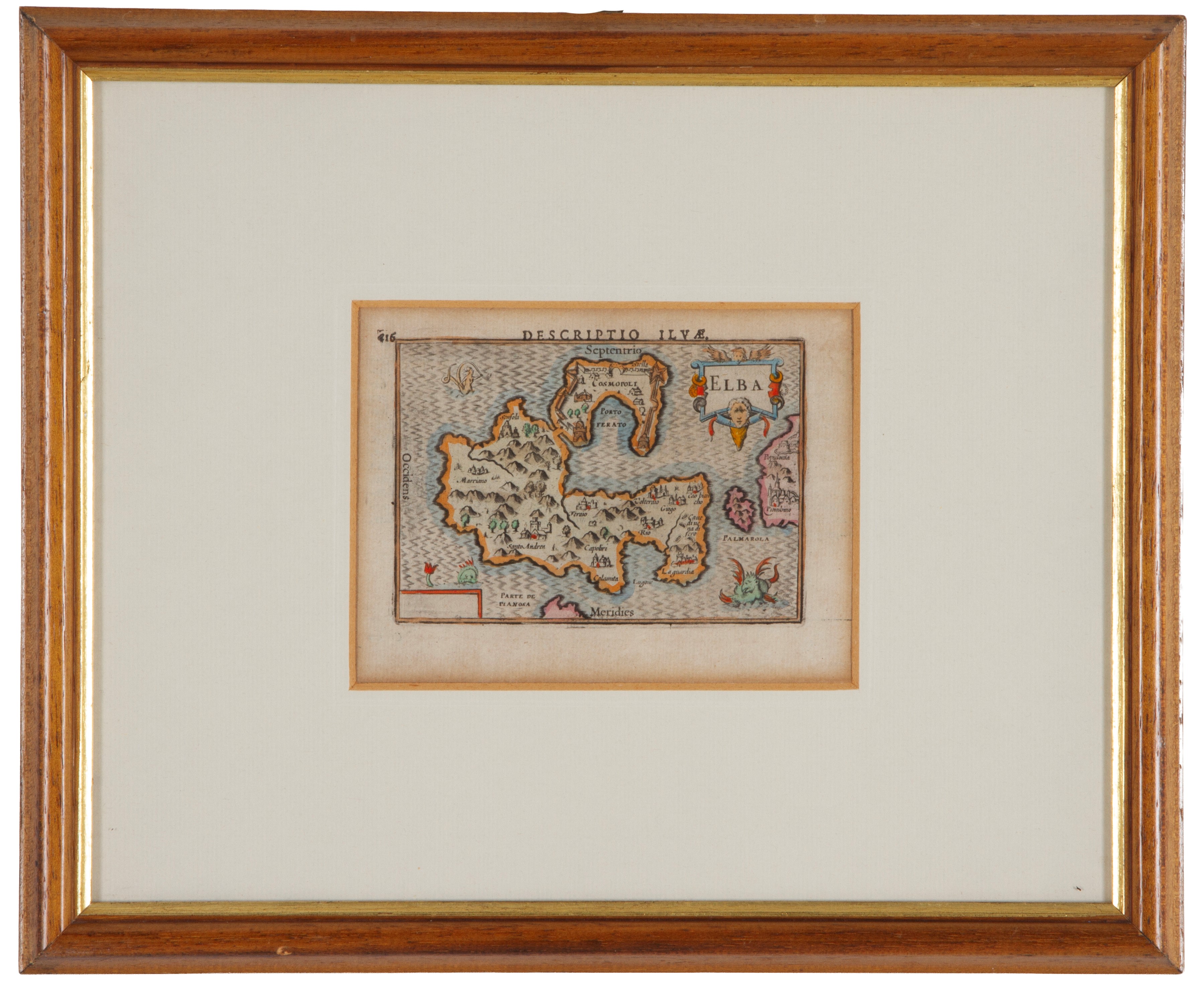Tre carte geografiche della Lombardia, Toscana e Isola d'Elba, XIX secolo