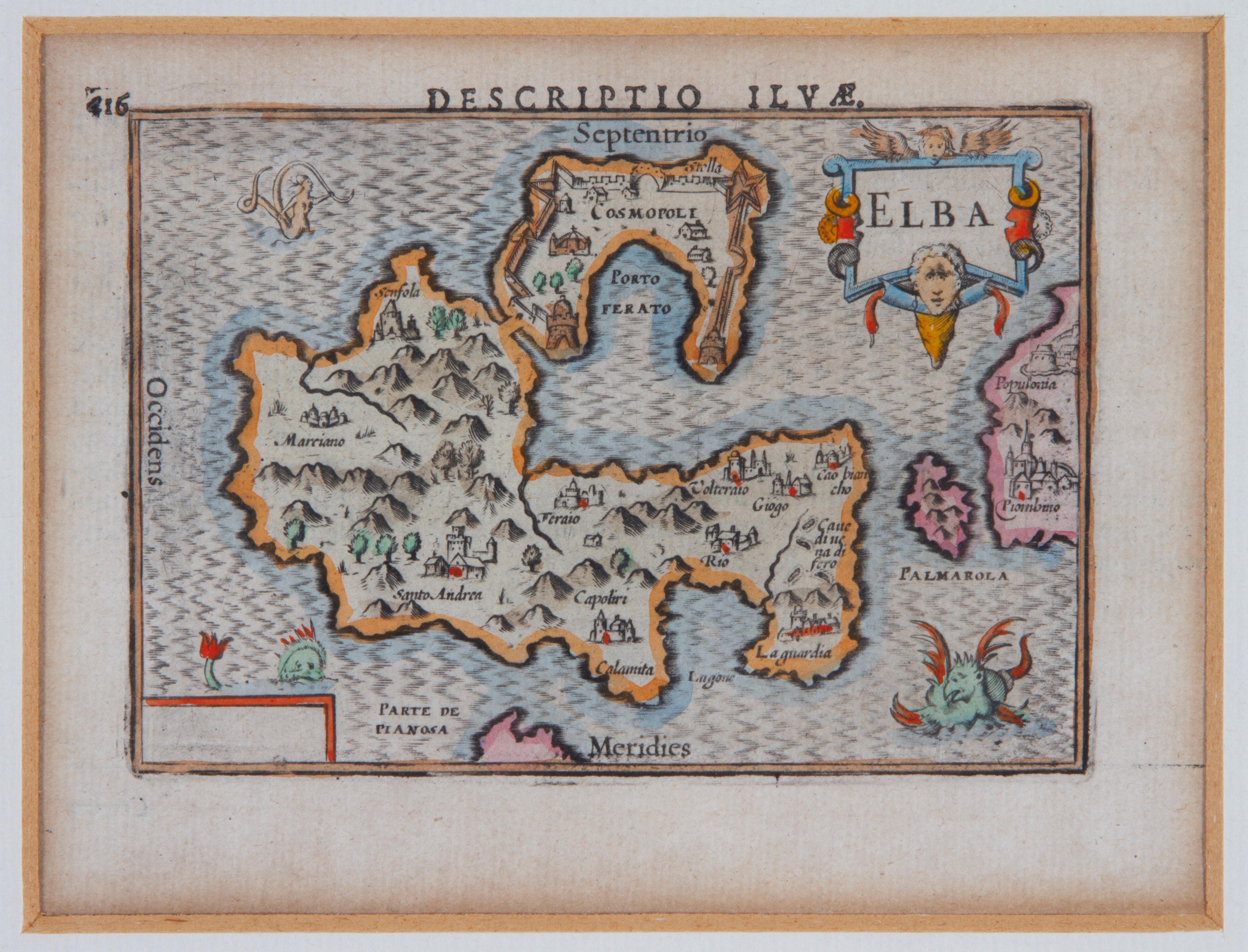 Tre carte geografiche della Lombardia, Toscana e Isola d'Elba, XIX secolo