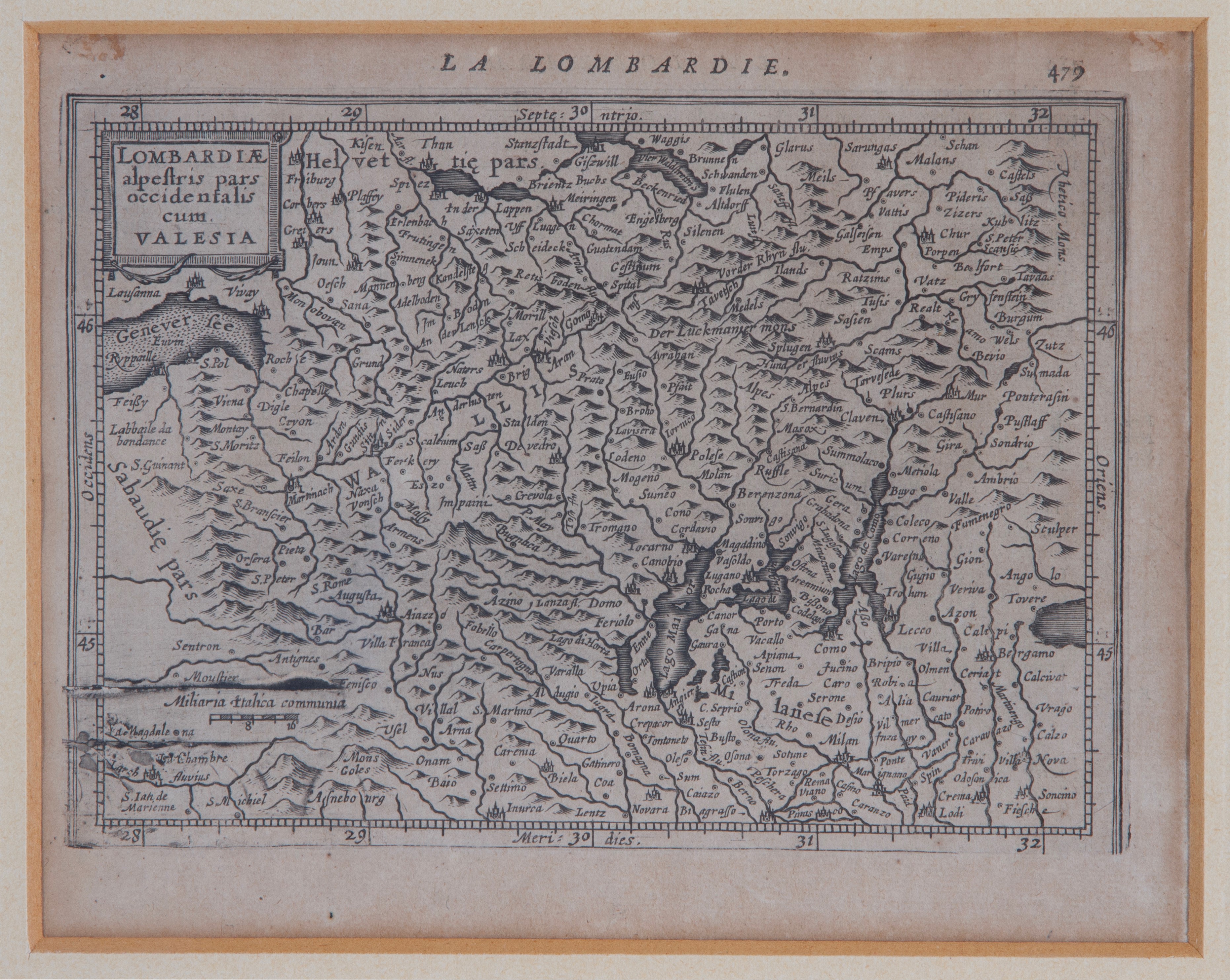 Tre carte geografiche della Lombardia, Toscana e Isola d'Elba, XIX secolo