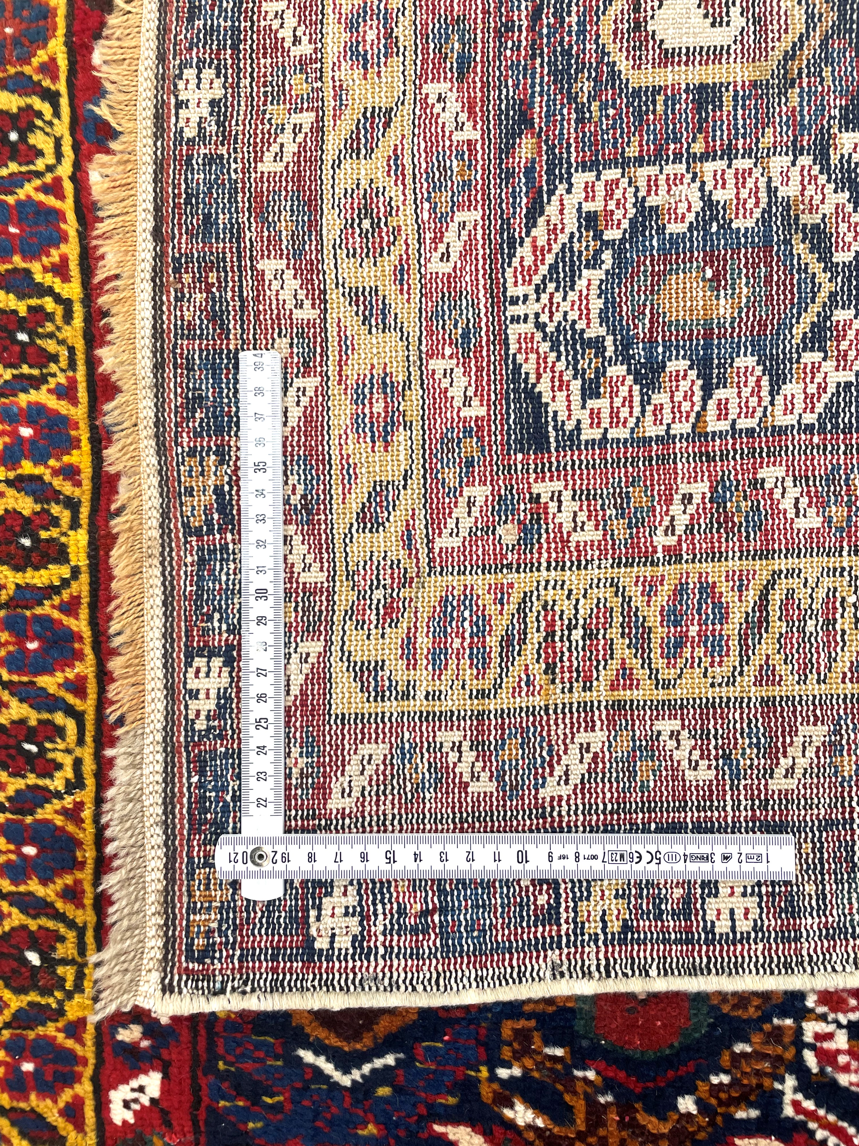 Tappeto Shirvan, Caucaso, datato 1314 H.E. (1896), cm 365x108