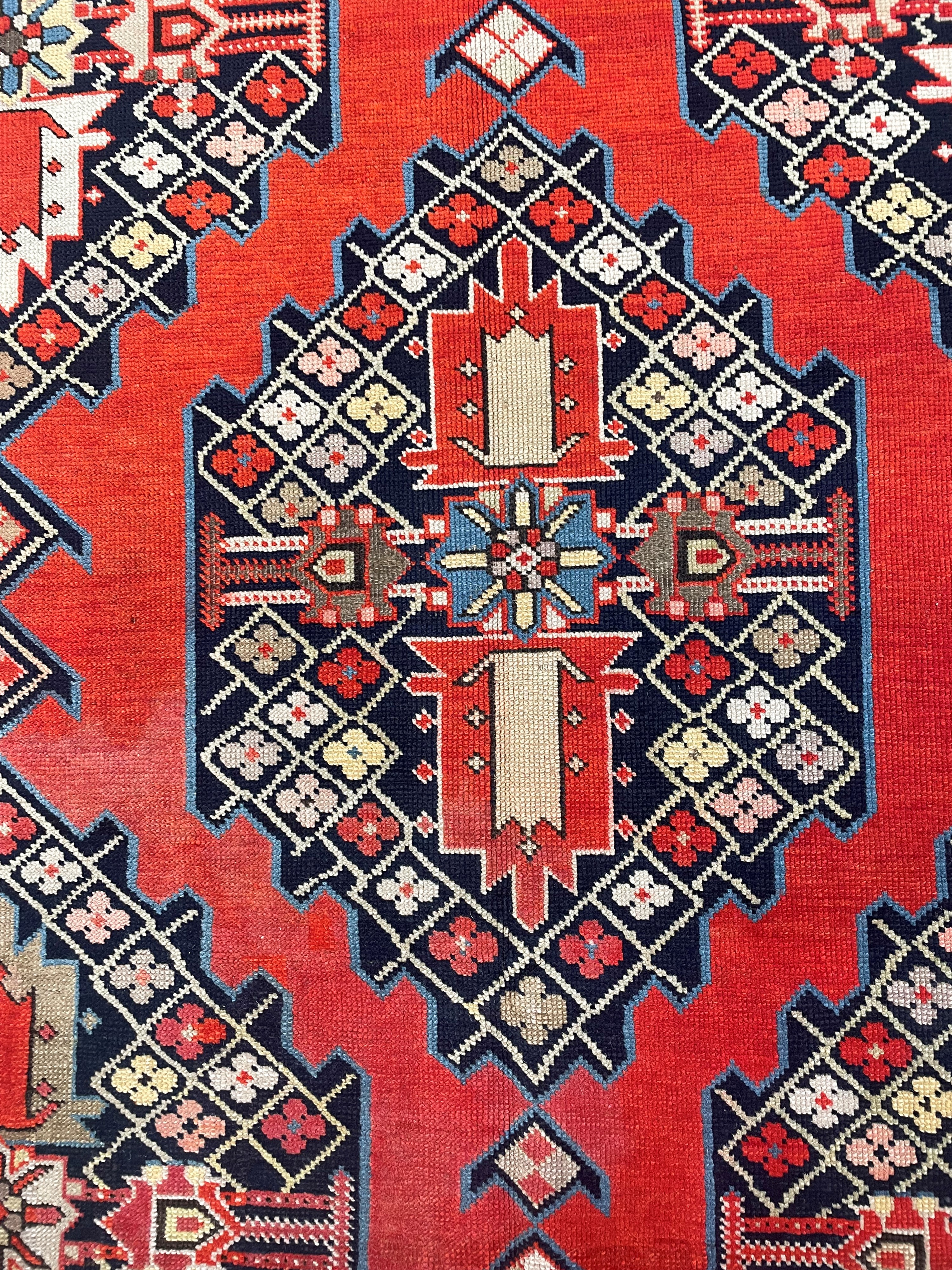 Tappeto Karabagh, Caucaso, circa 1900, 342x130 cm