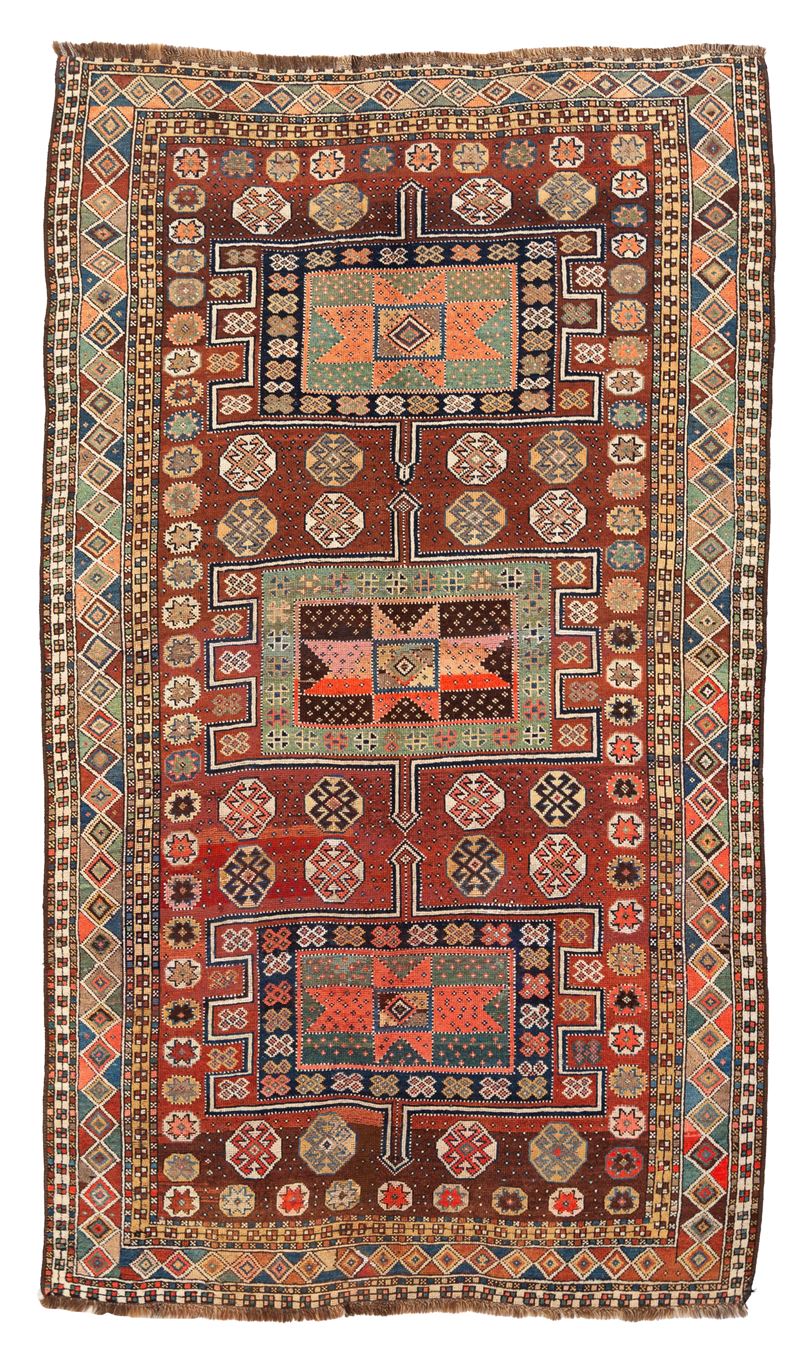 Tappeto Gucian Kurdo, Persia, Inizio XX secolo, 248x148 cm