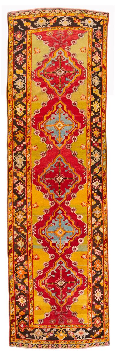 Tappeto Kirsheir, Anatolia occidentale, inizio XX secolo, 460x132 cm