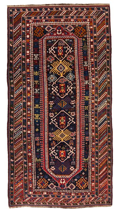 Tappeto Baku, Caucaso, fine XIX secolo, 290x140 cm