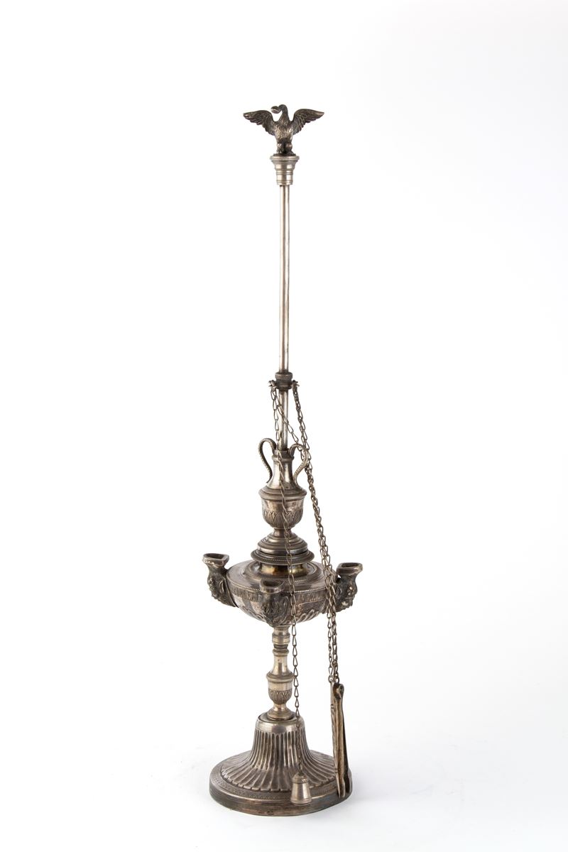 Lampada fiorentina in argento