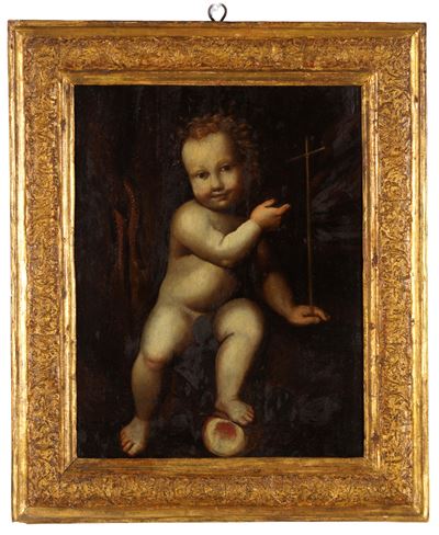 Autore sconosciuto, Bambin Gesù – Dipinto olio su tavola