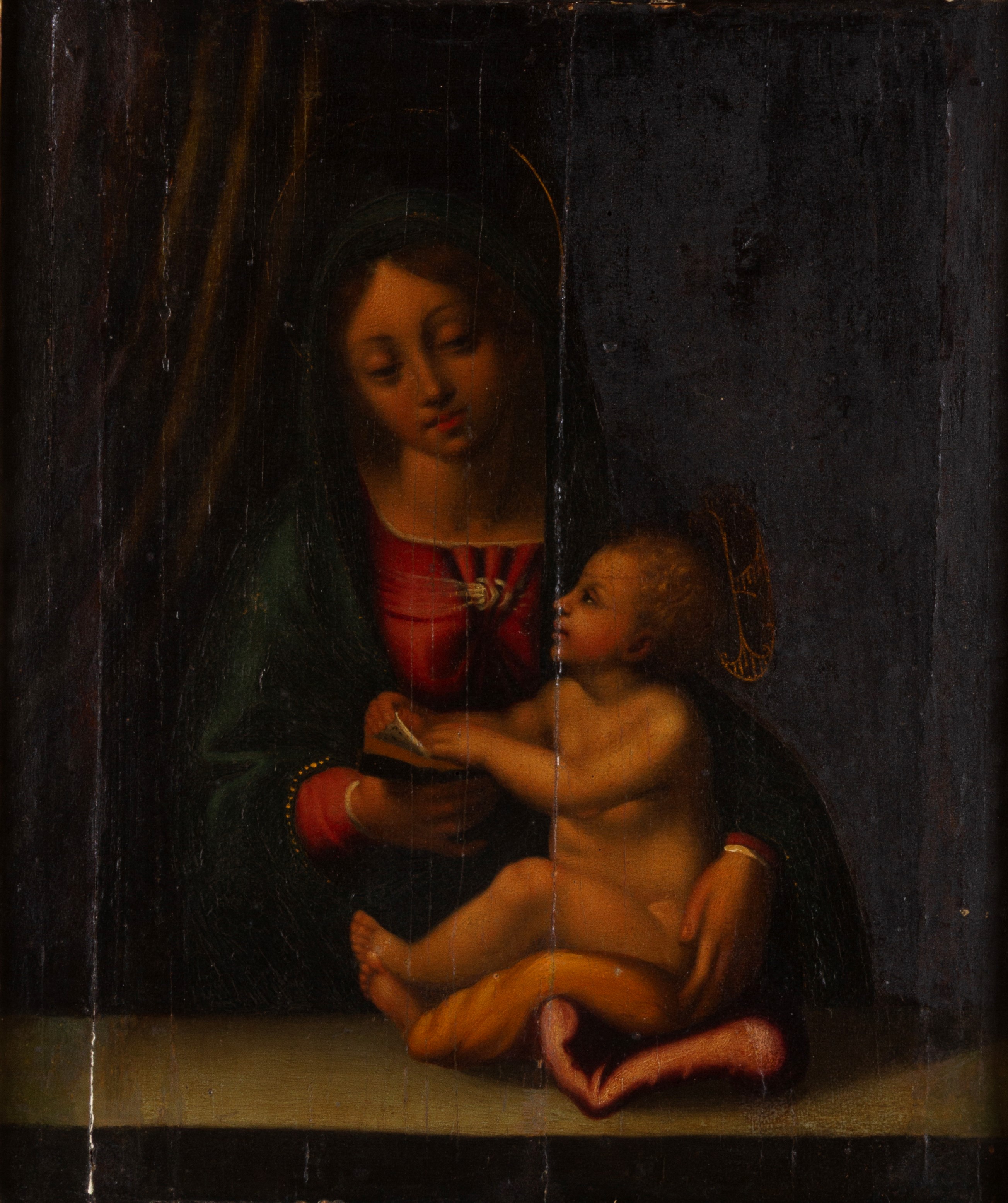 Autore non identificato, Madonna con Bambino, olio su tavola