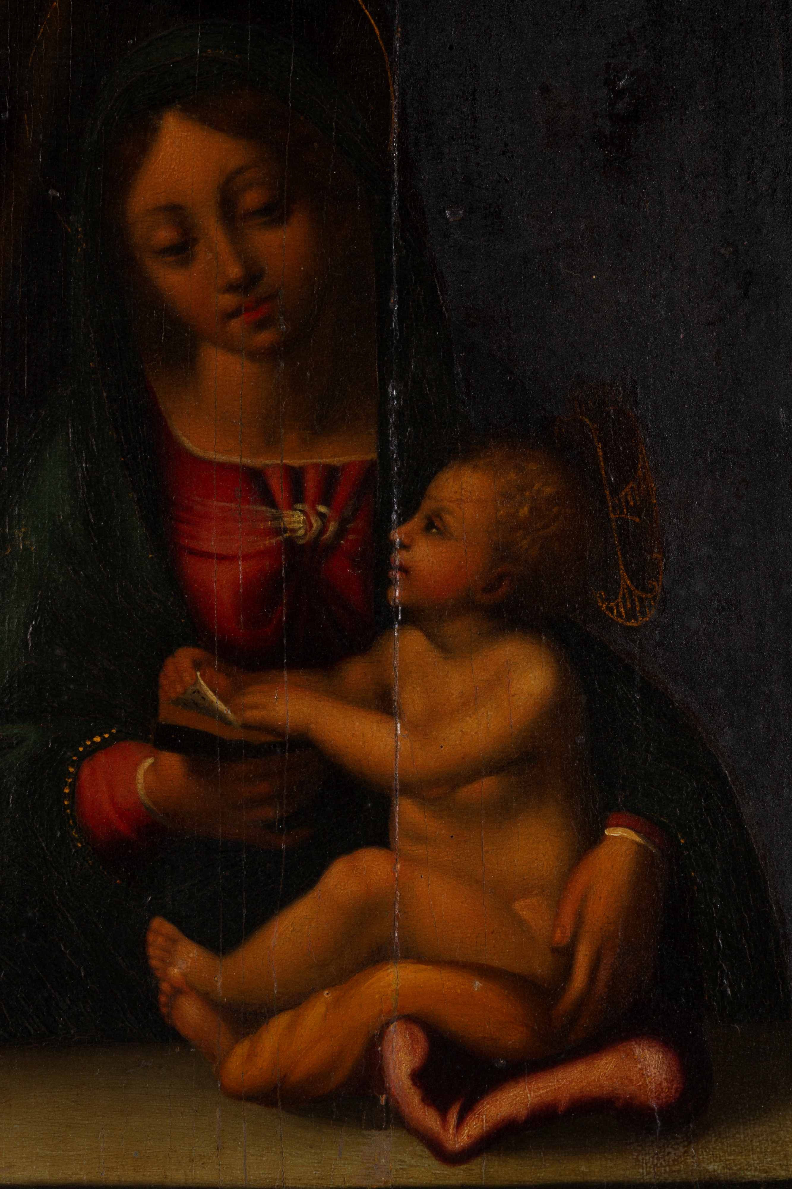 Autore non identificato, Madonna con Bambino, olio su tavola
