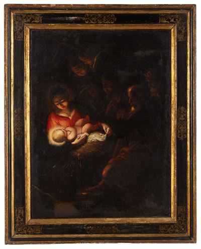 Autore Ignoto, Adorazione dei Pastori, olio su tela