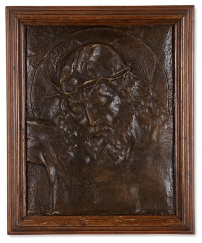 COGLIATI P.C.E, Pannello in papier-mâché raffigurante “Cristo”