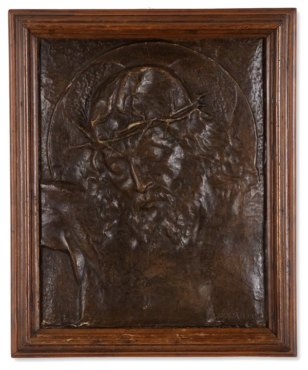Papier-mâché panel "CHRIST"