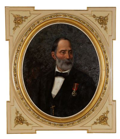 GIO. CONTI, Gentiluomo - Dipinto olio su tela