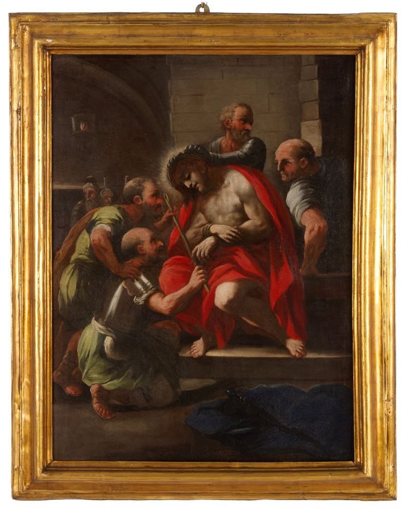 Dipinto, Incoronazione di spine, olio su tela (XVII secolo)