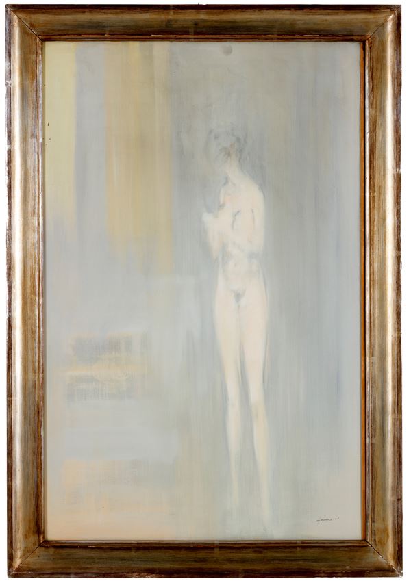 GIUSEPPE AJMONE - Painting "NUDE"