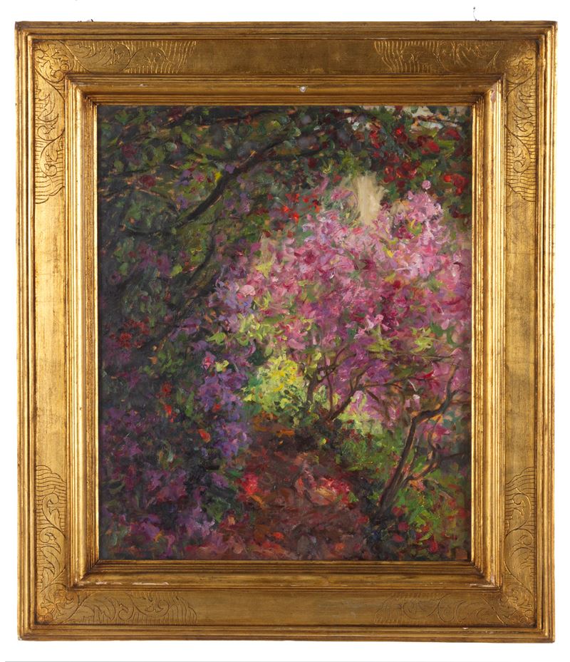 Dipinto 'IL VIALETTO DELLE AZALEE'