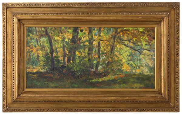 EMILIO SOMMARIVA - Painting "WOODS IN OCTOBER"