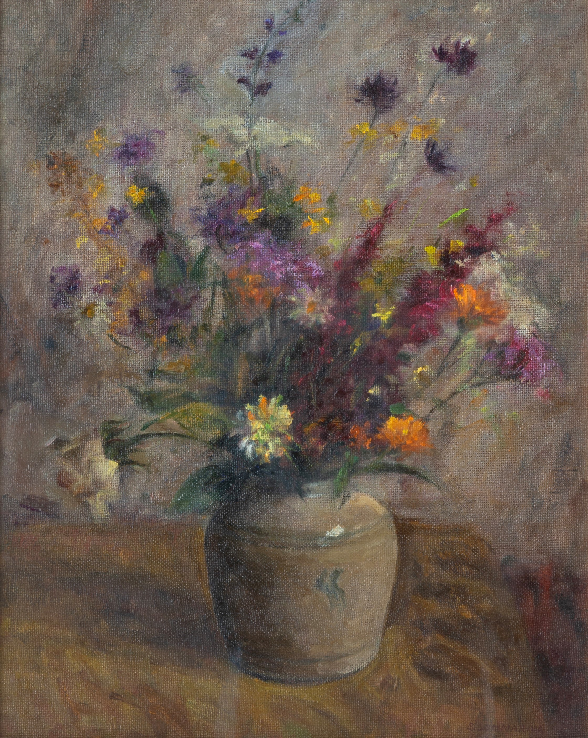Emilio Sommariva - Dipinto "vaso di Fiore"