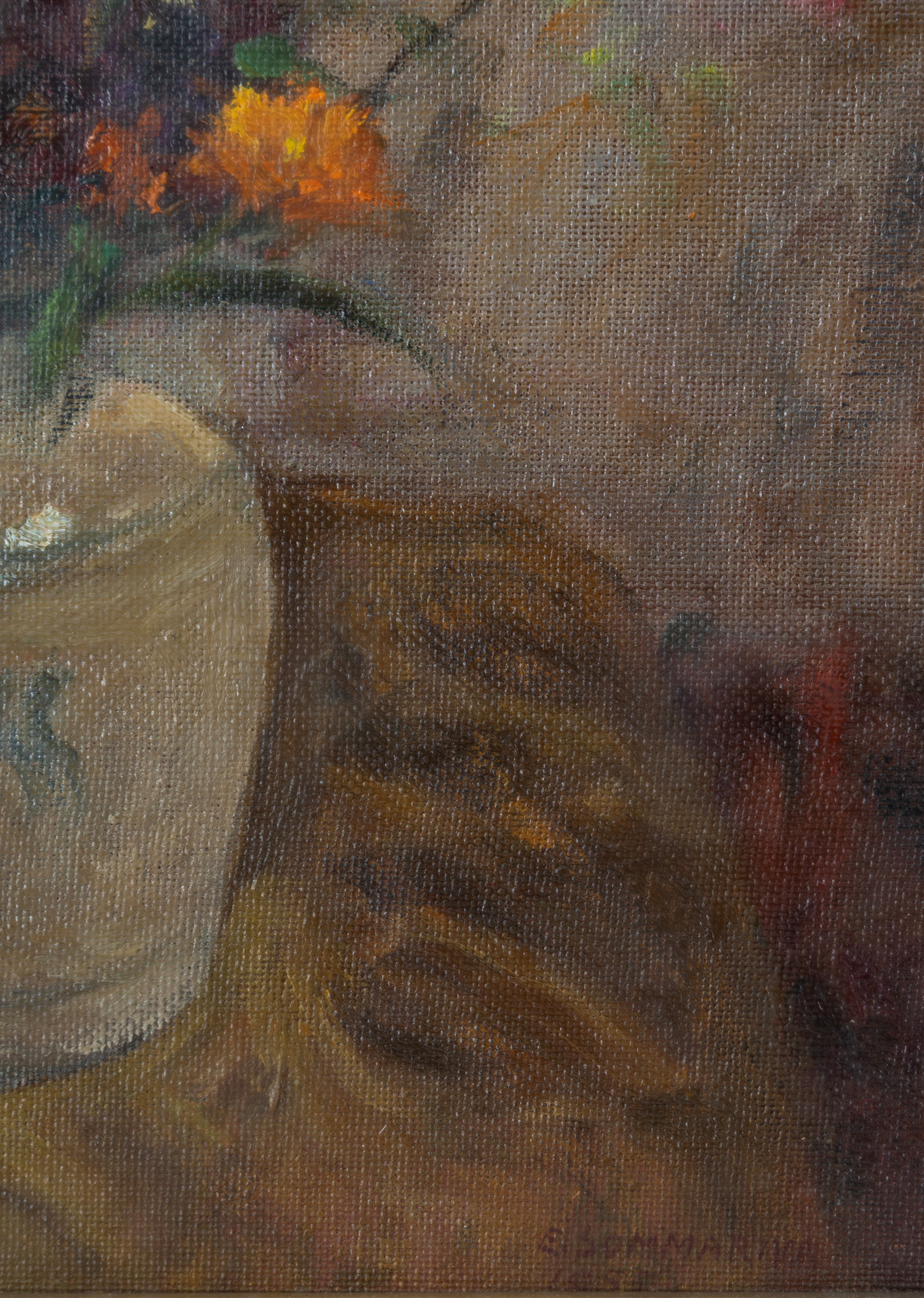 Emilio Sommariva - Dipinto "vaso di Fiore"