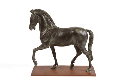 Scultura in metallo patinato, 'CAVALLO'