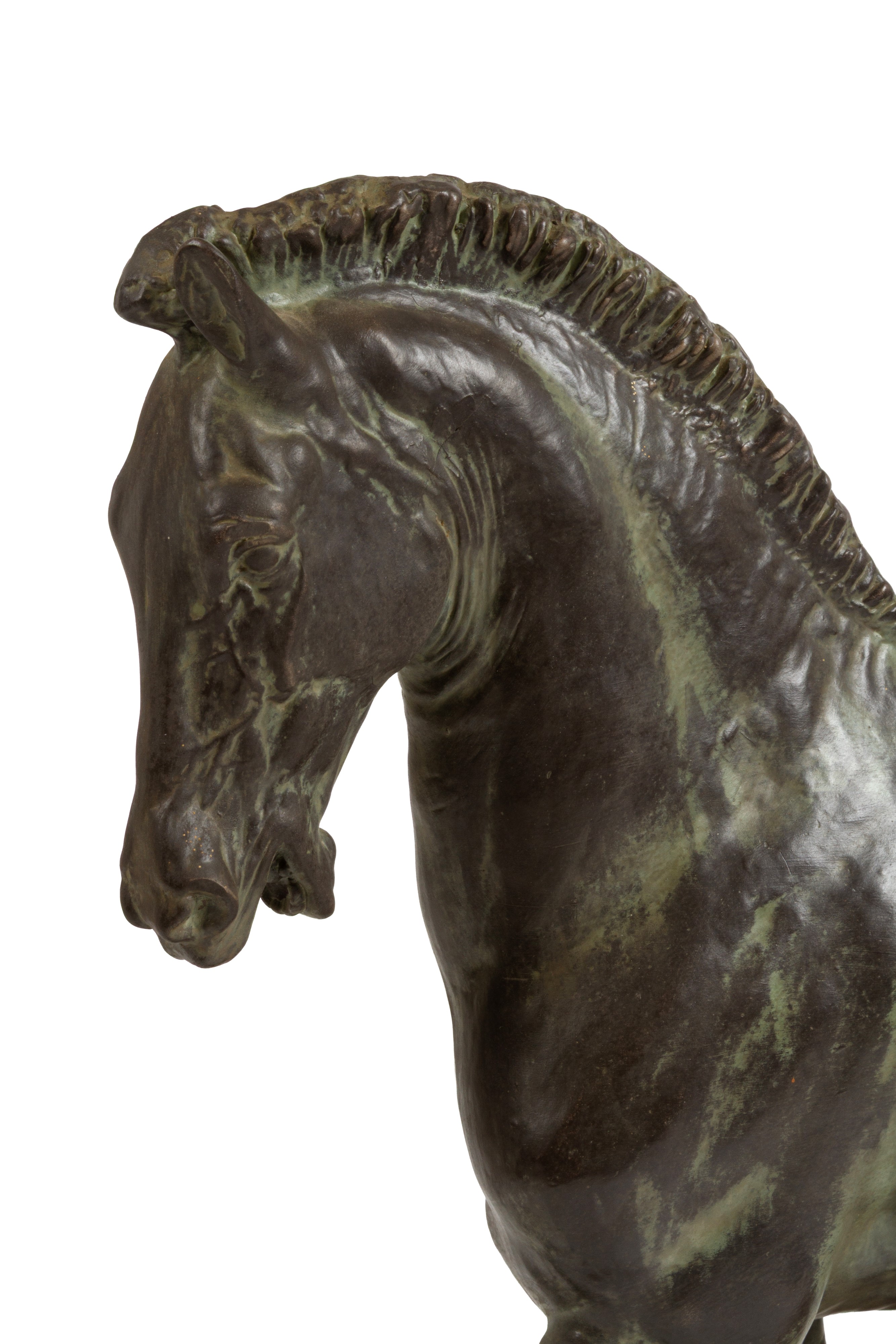 Scultura in metallo patinato, 'CAVALLO'