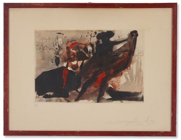 SALVADOR DALI' - Lithograph "LA TAUROMACHIE INDIVIDUELLE"