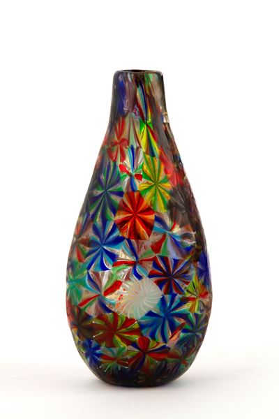 Vaso serie Stellato in vetro per Fratelli Toso, 1954-1956