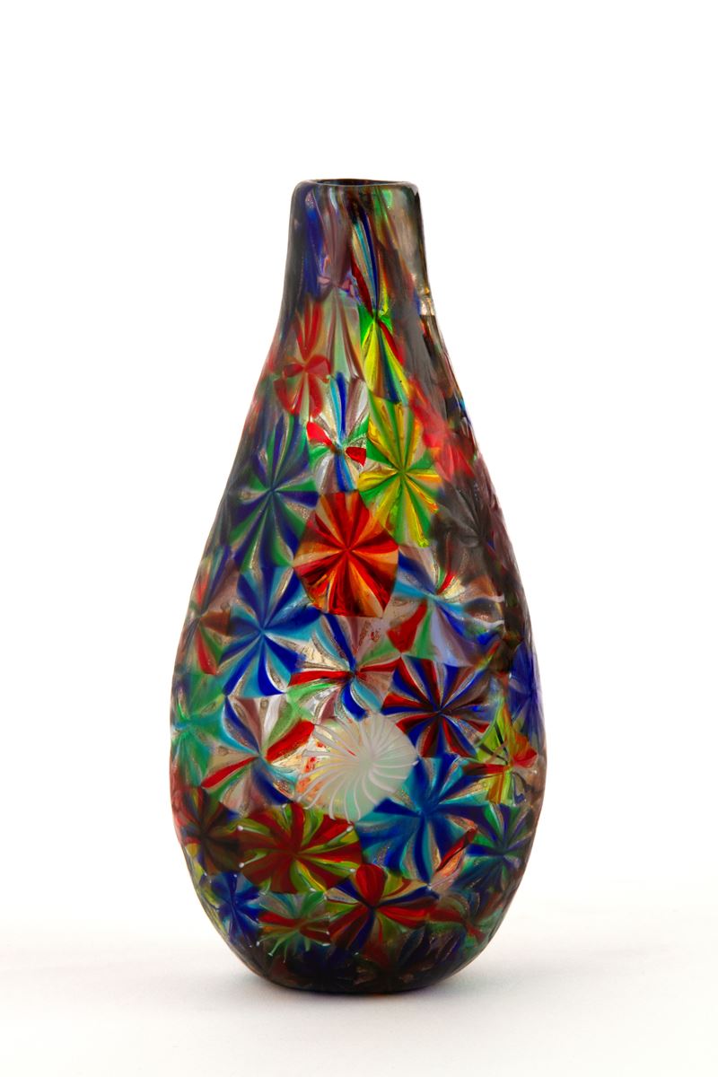 Pollio Perelda - Vaso serie Stellato in vetro per Fratelli Toso, 1954-1956
