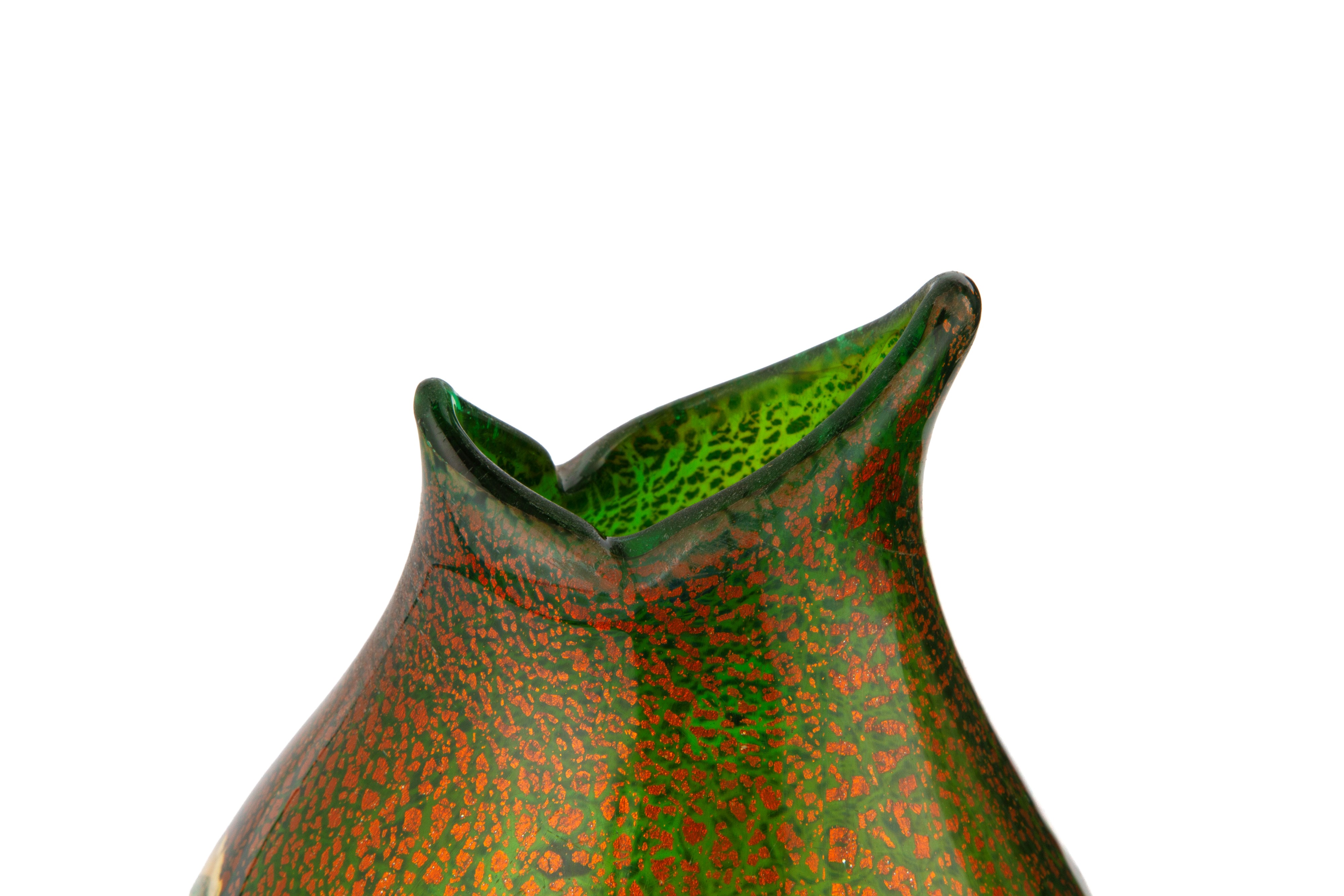Giulio Radi - Vaso a Reazioni Policrome in vetro soffiato A.V.E.M., 1952