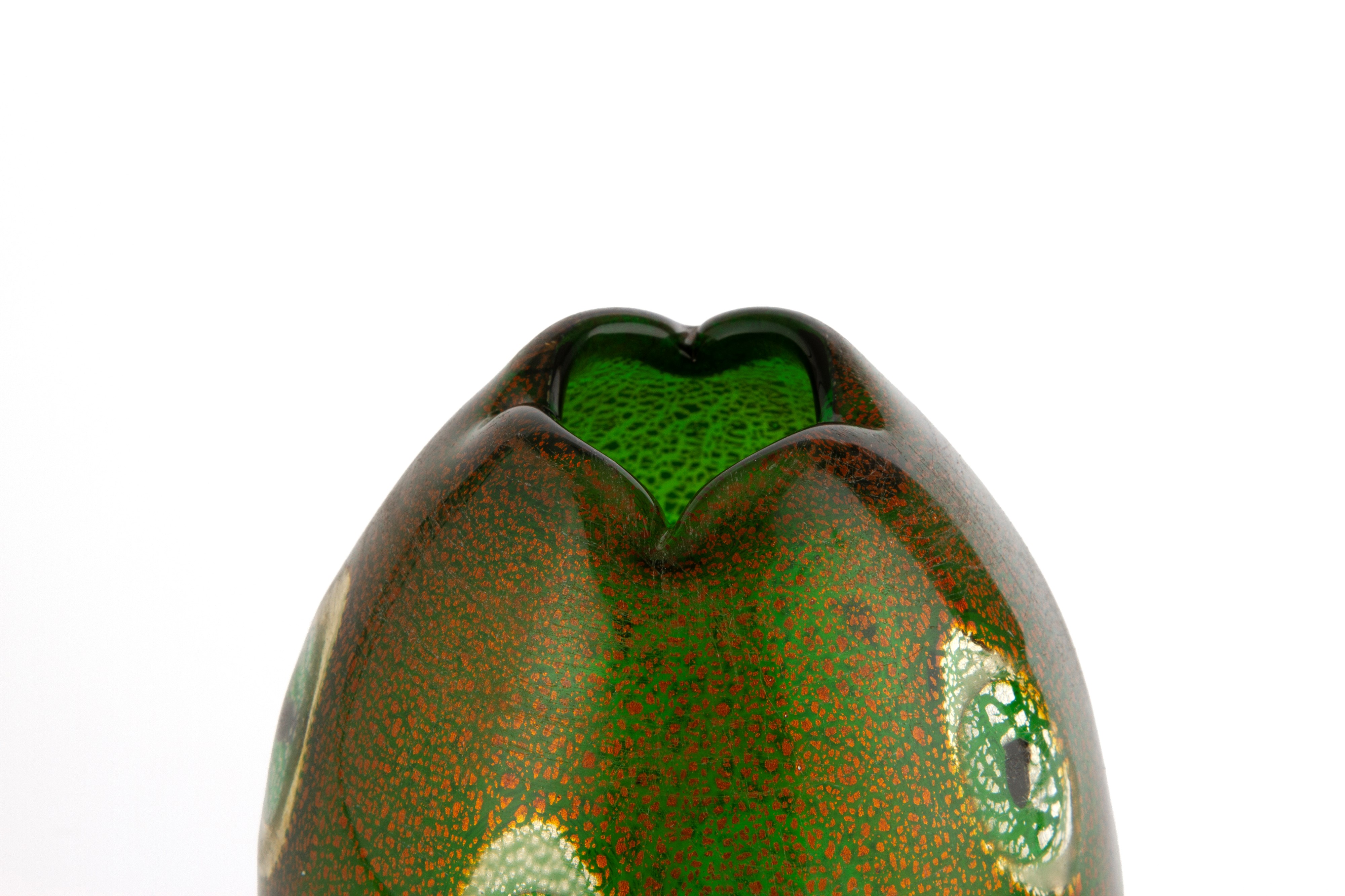 Giulio Radi - Vaso a Reazioni Policrome, vetro soffiato, 1952