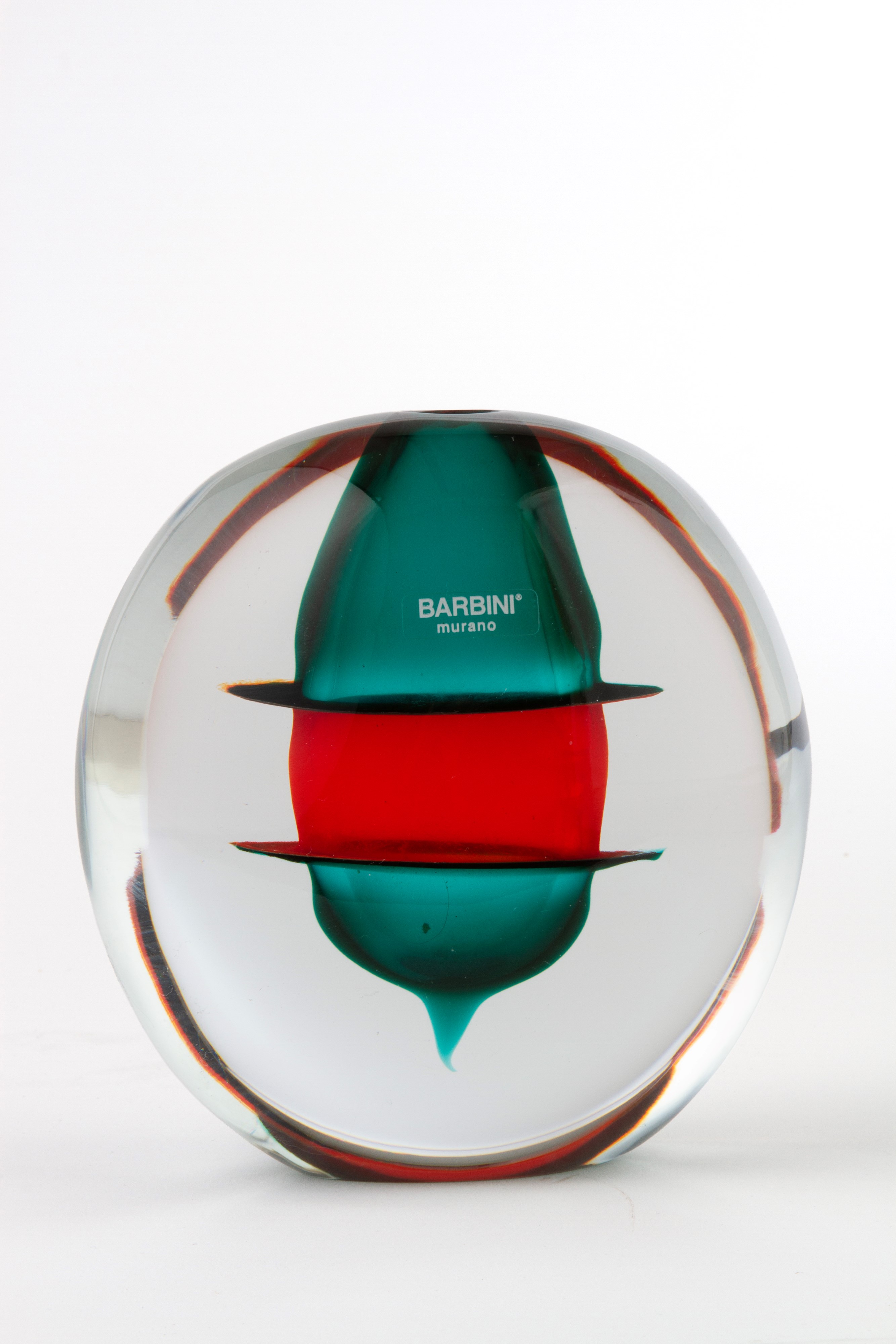 Alfredo Barbini - Vaso Solstizio in vetro sommerso e incalmato