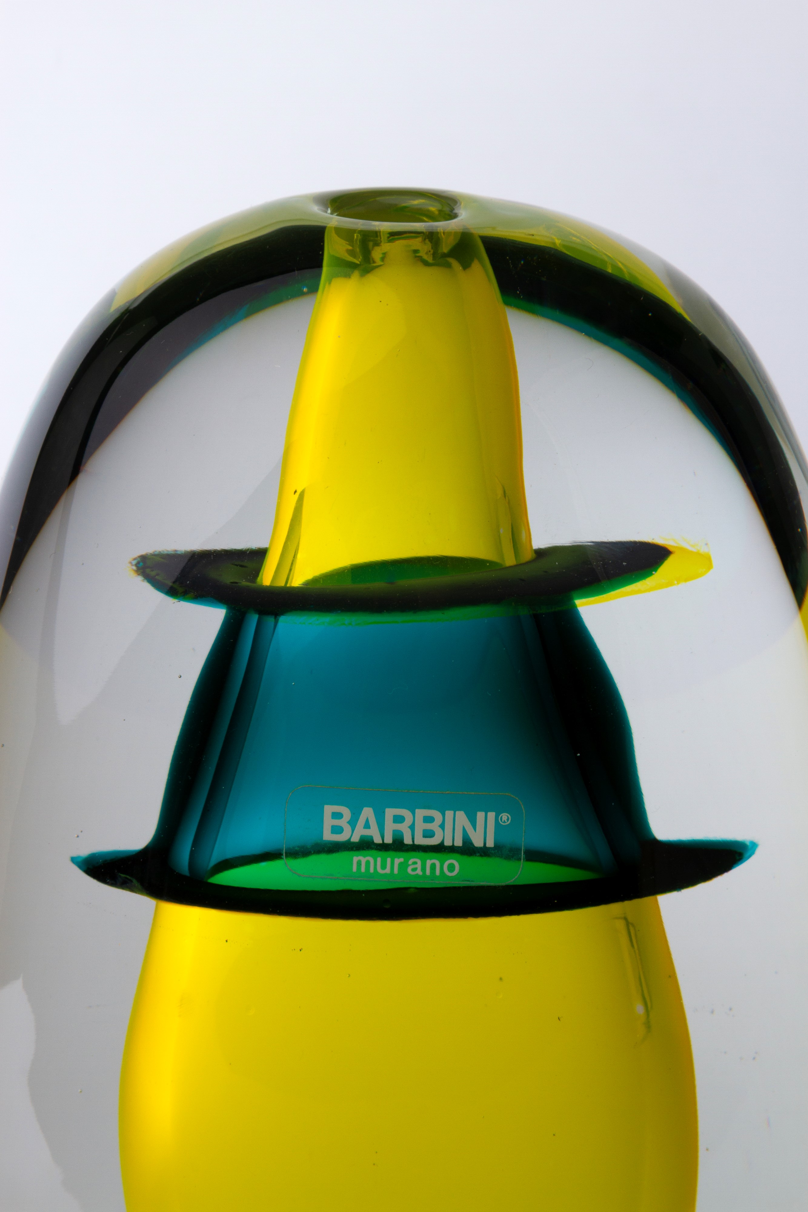 Alfredo Barbini - Vaso Solstizio in vetro sommerso e incalmato
