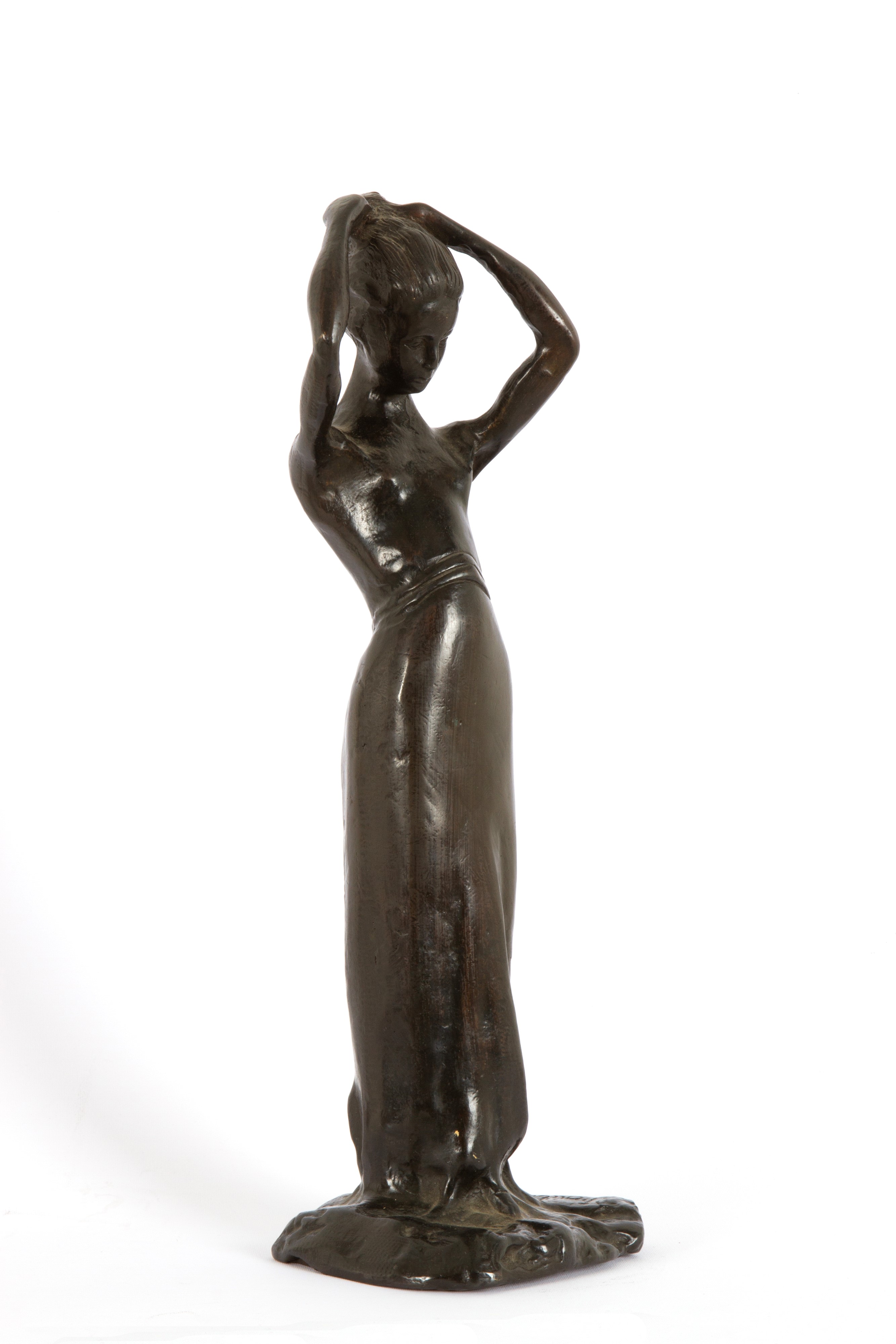 Pavel Petrovitch Troubetzkoy - Scultura 'LA POSA', bronzo patinato