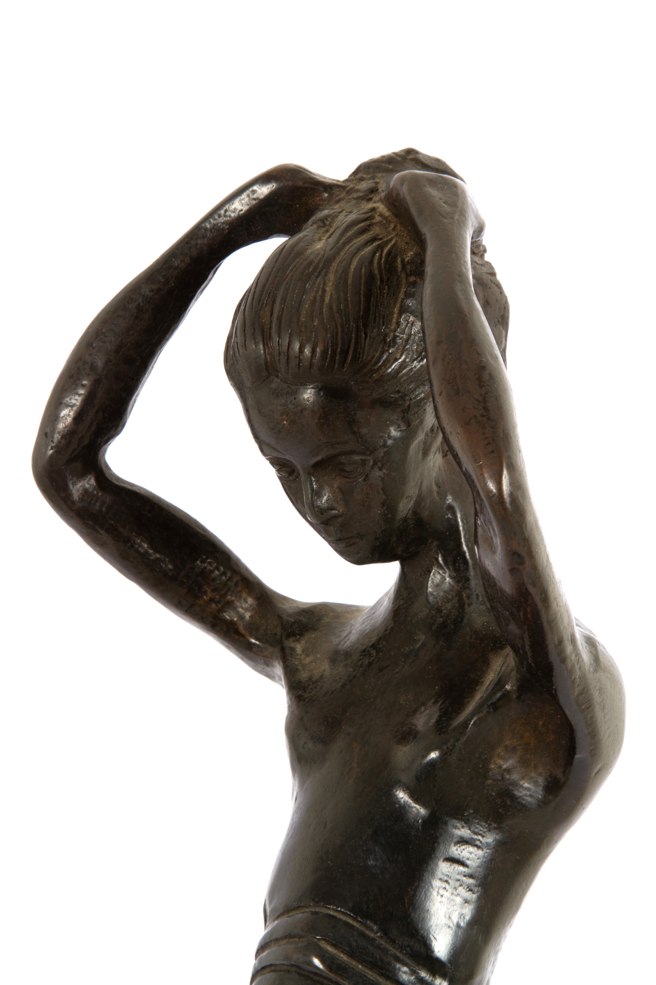 Pavel Petrovitch Troubetzkoy - Scultura 'LA POSA', bronzo patinato