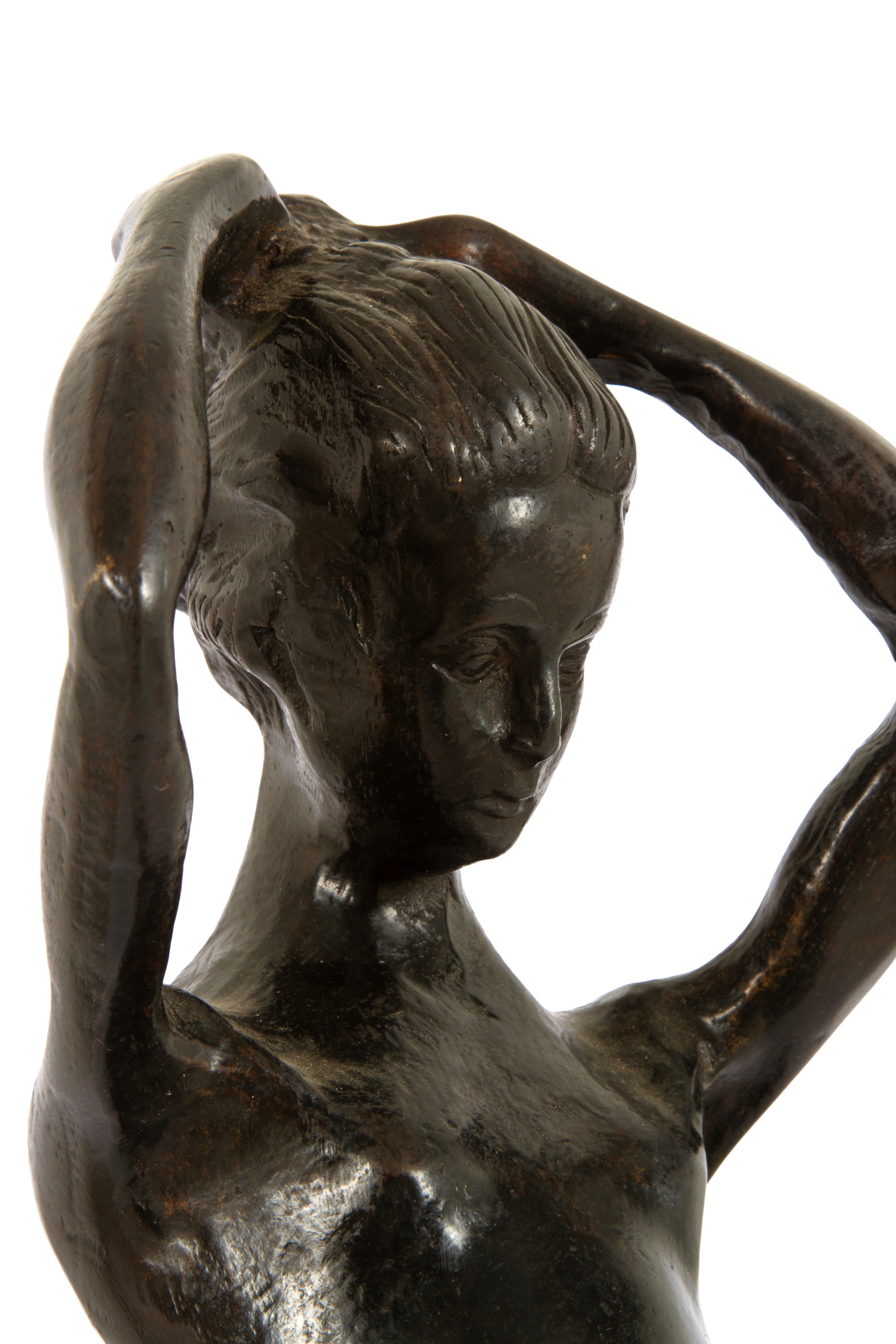 Pavel Petrovitch Troubetzkoy - Scultura 'LA POSA', bronzo patinato