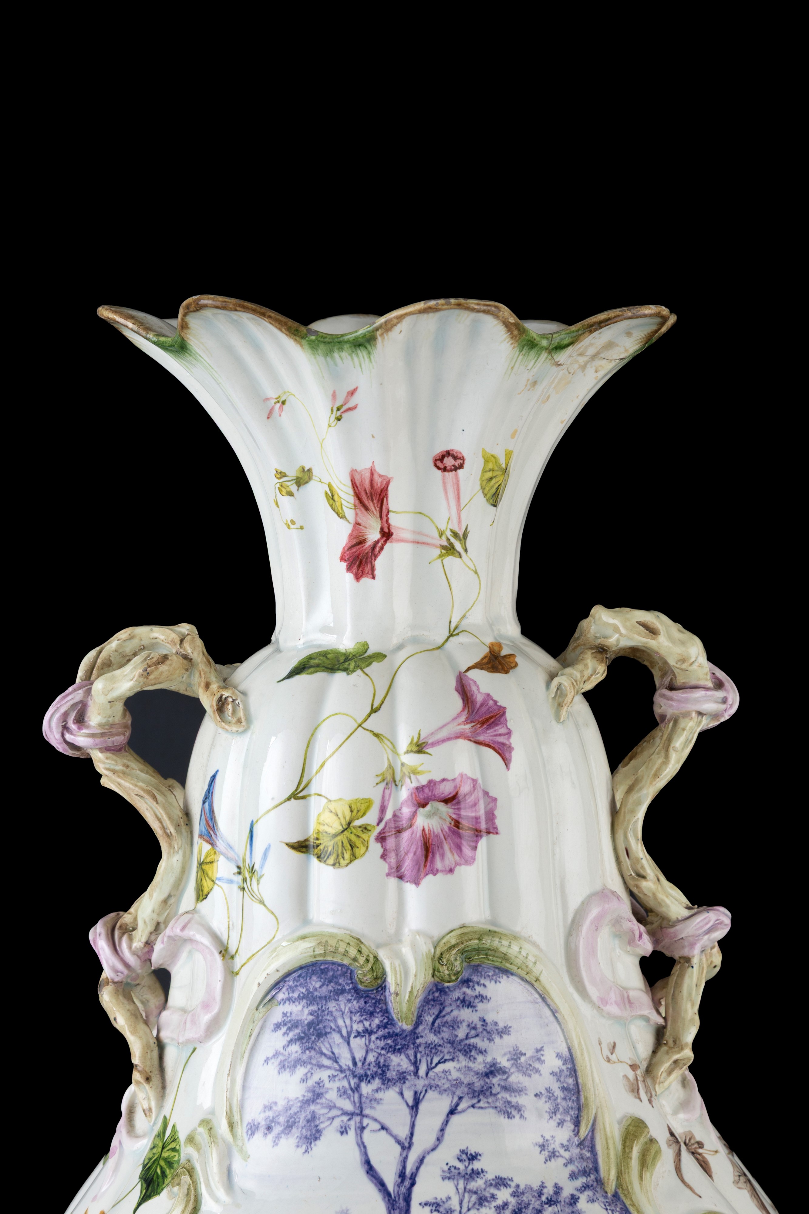 Nove di Bassano, Vaso in ceramica decorato
