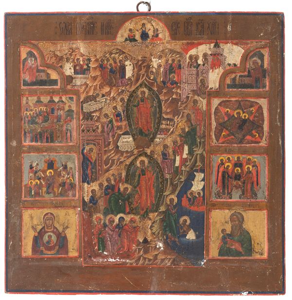 Icon "RESURRECTION WITH SAINTS"