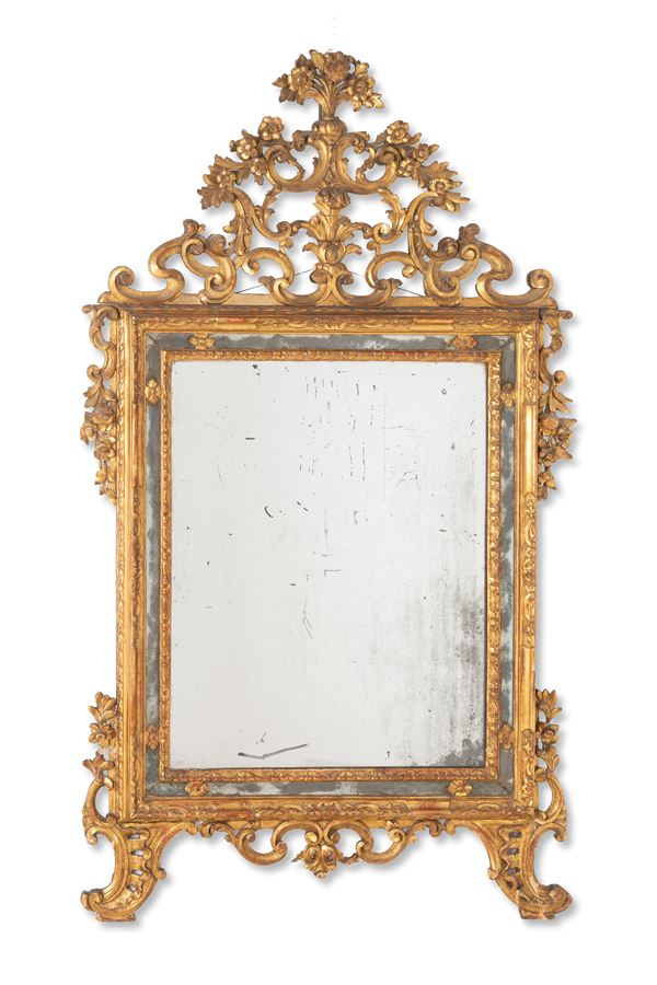 Mirror with cymatium
