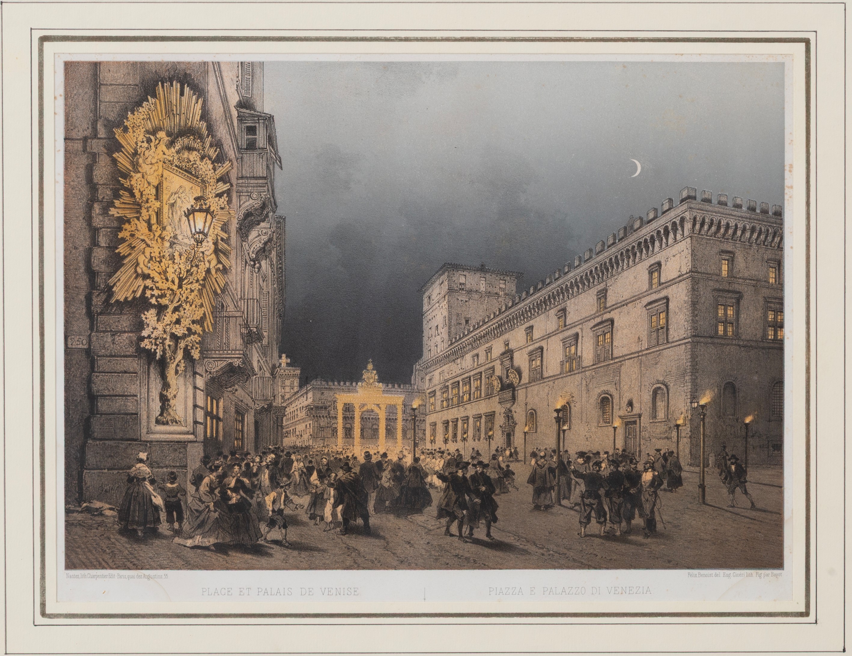 Philippe Benoist, Felix Benoist - Vedute di Roma (sei litografie acquarellate)